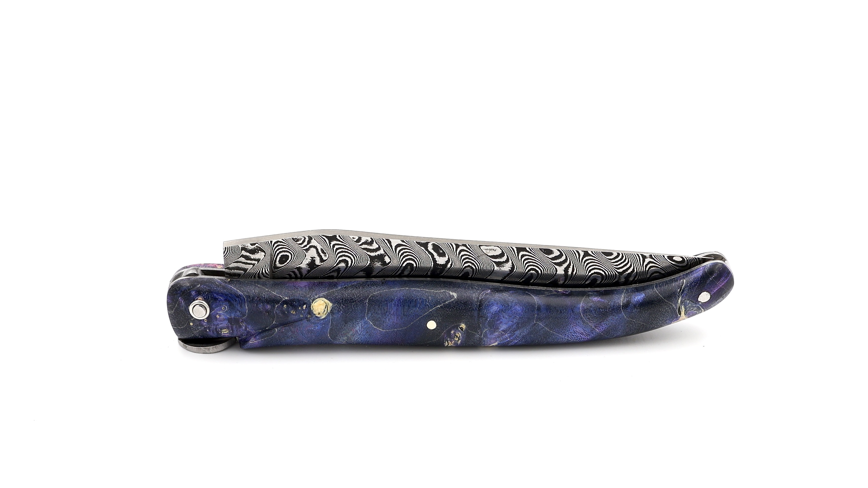 Laguiole en Aubrac Biene ERDE Holunder Wurzelholz DSC® Carbon Damastklinge 12 cm       Kopie