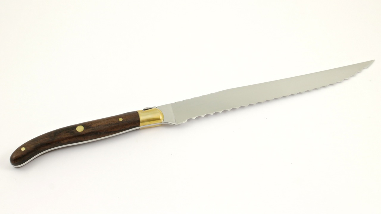 Claude DOZORME Laguiole Brotmesser Vallerina Messing 20,5 cm