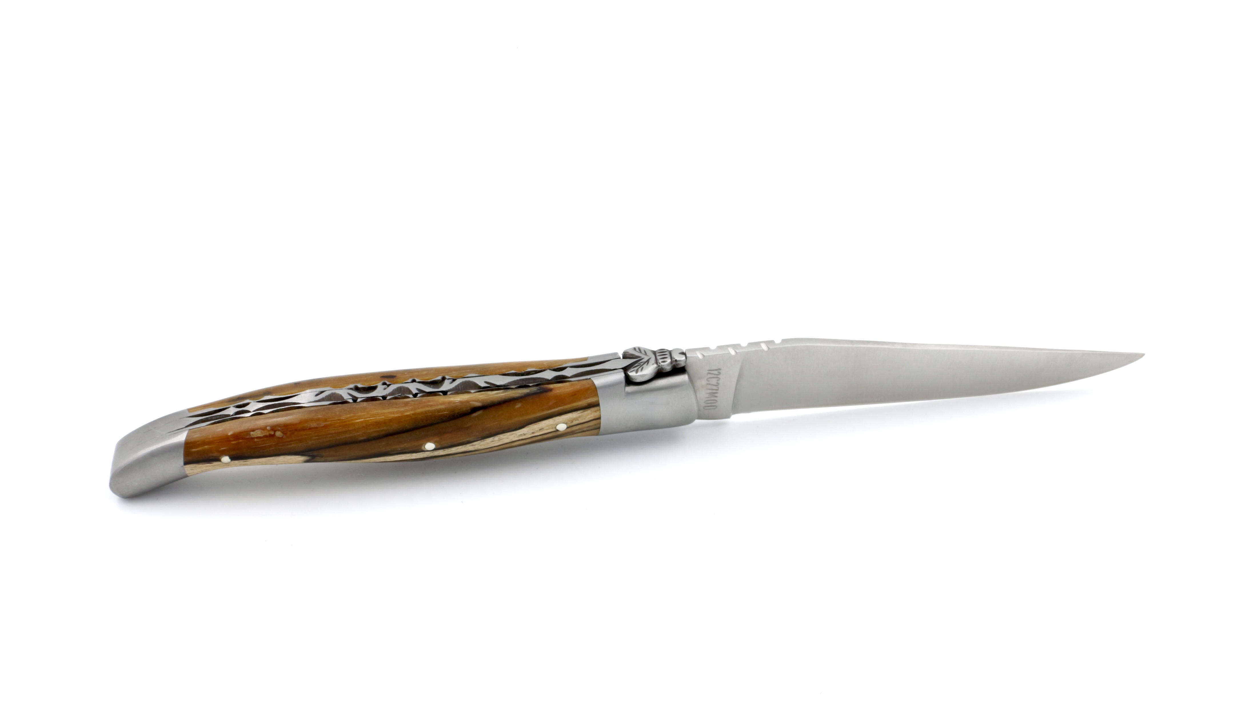 Laguiole en Aubrac  guillochierte Platine Aubrac Holz 12 cm