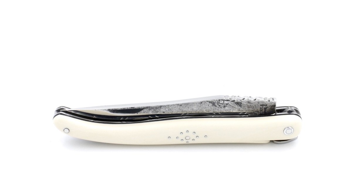 Laguiole en Aubrac MANDAILLES  Brut de Forge Mammutelfenbein massiv 12 cm