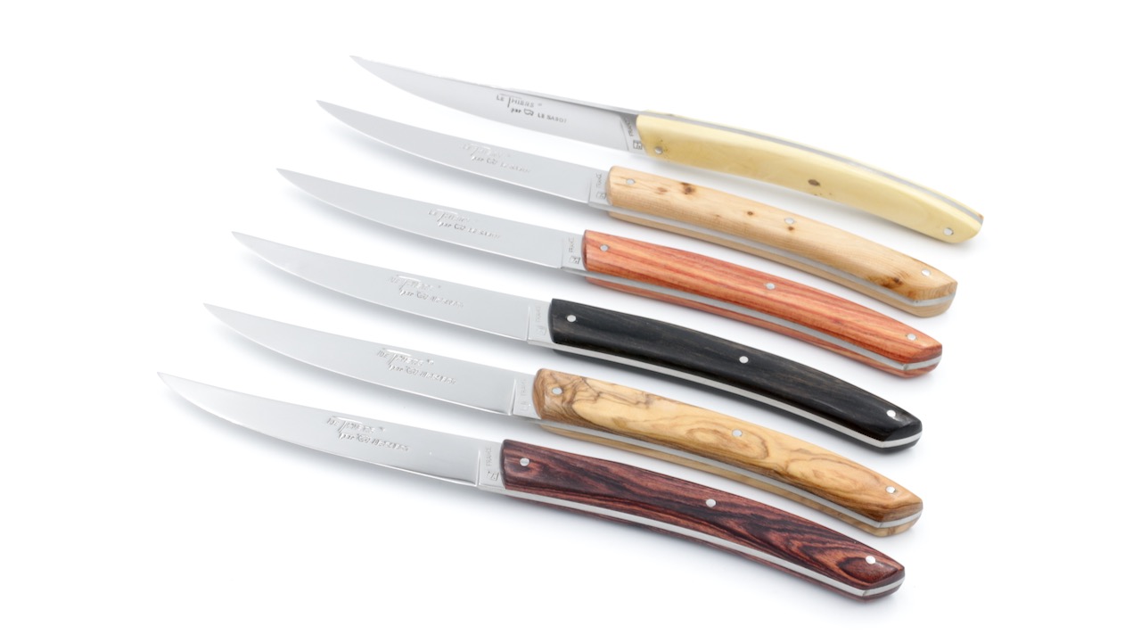 AU SABOT Le Thiers Steakmesser gemischte Hölzer Set 6-teilig