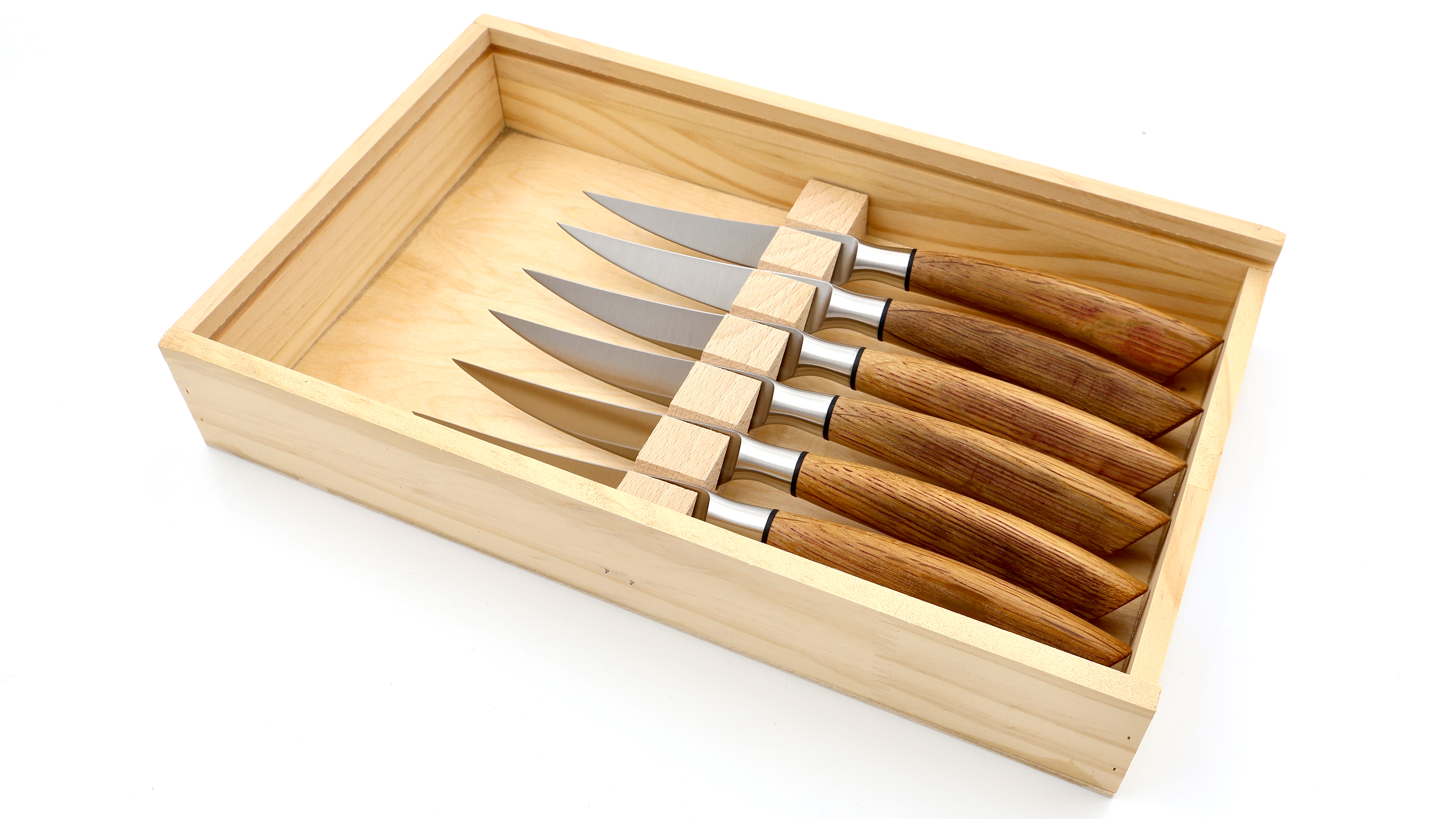 Saladini Steakmesser-Set 6-tlg. Fasseiche