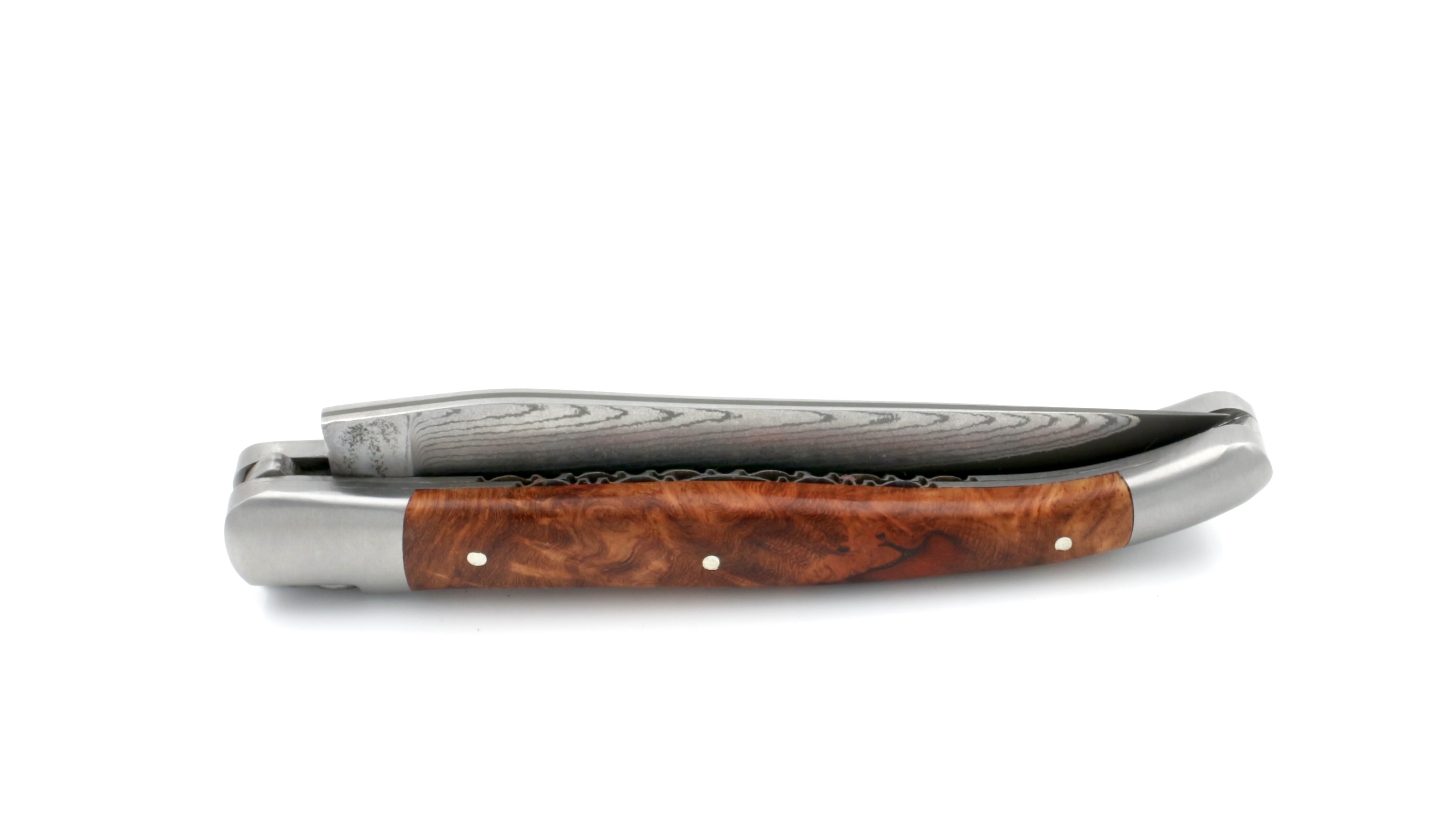 9429DCAC-4A4C-45B2-B085-FCA6B2DDD89C_1_201_a Laguiole en Aubrac jap. Damastklinge Amboina Wurzelholz Doppelplatine 12 cm