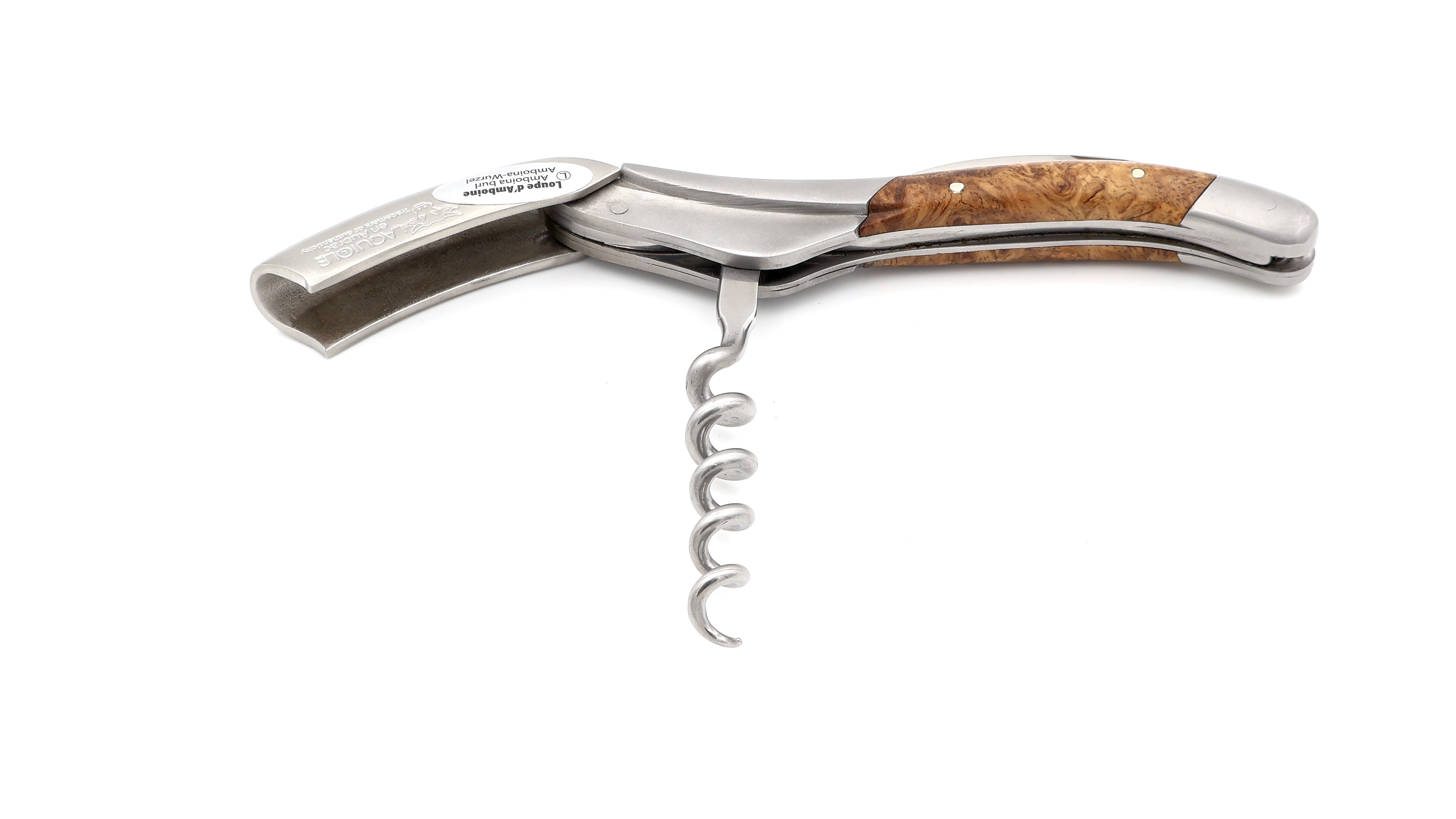 Laguiole en Aubrac Sommeliermesser Amboina Wurzelholz