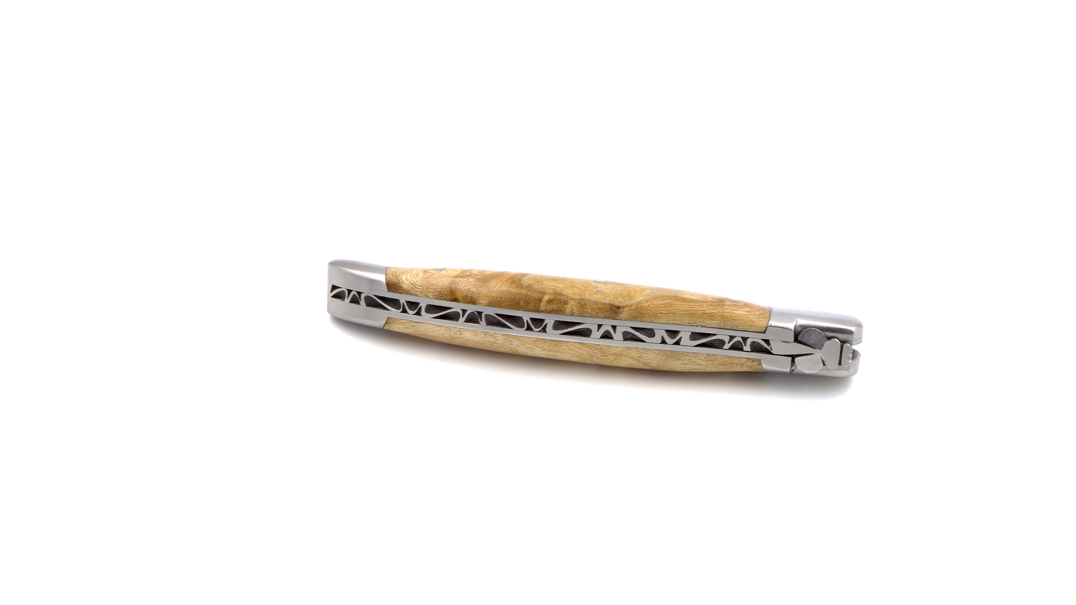 Fontenille Pataud Laguiole Messer traditionell Pappel Wurzelholz 12 cm  Fontenille Pataud Laguiole Messer traditionell Pappel Wurzelholz 12 cm