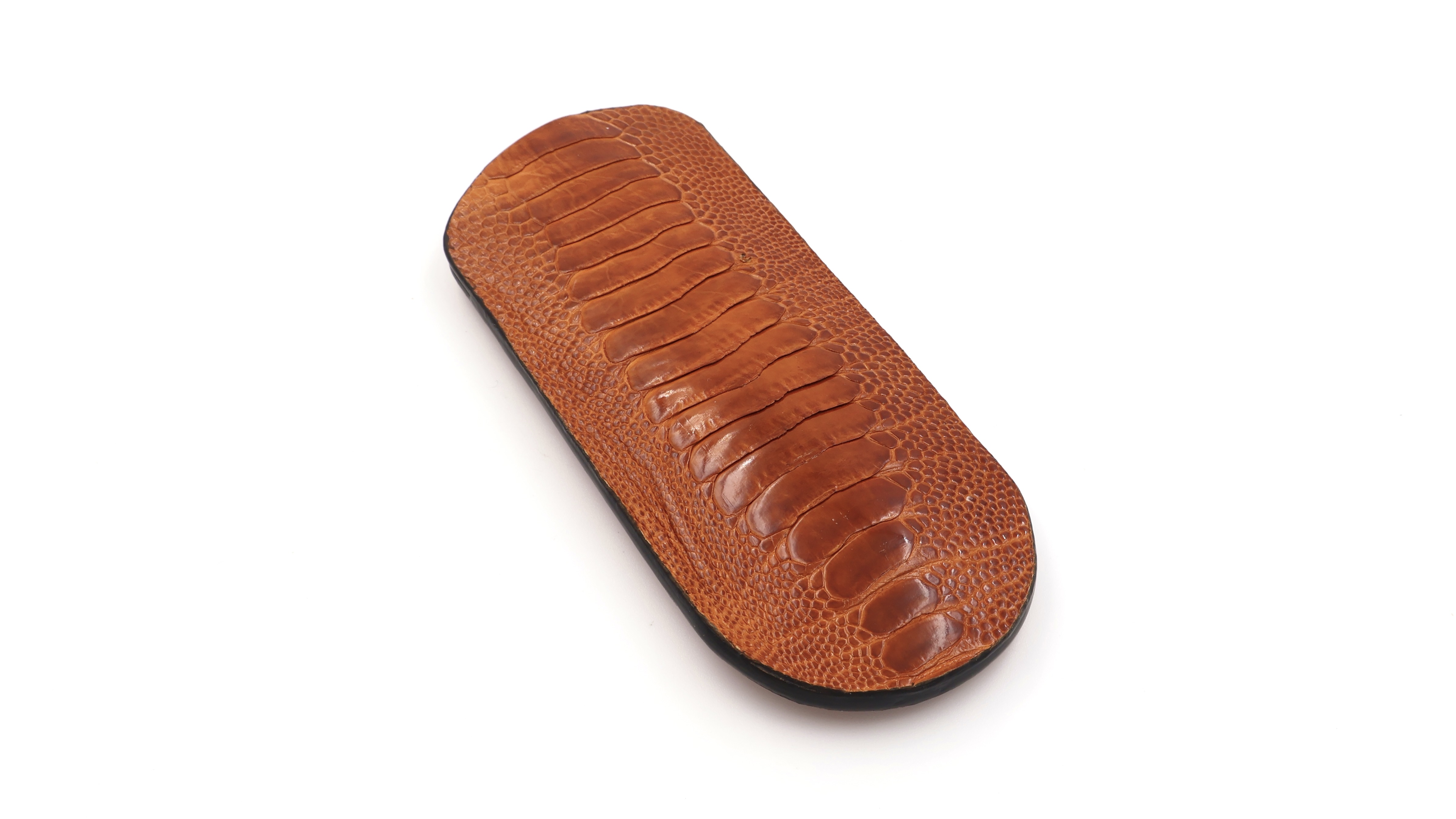 Atelier N°7 ostrichleg leather cognac 14 cm