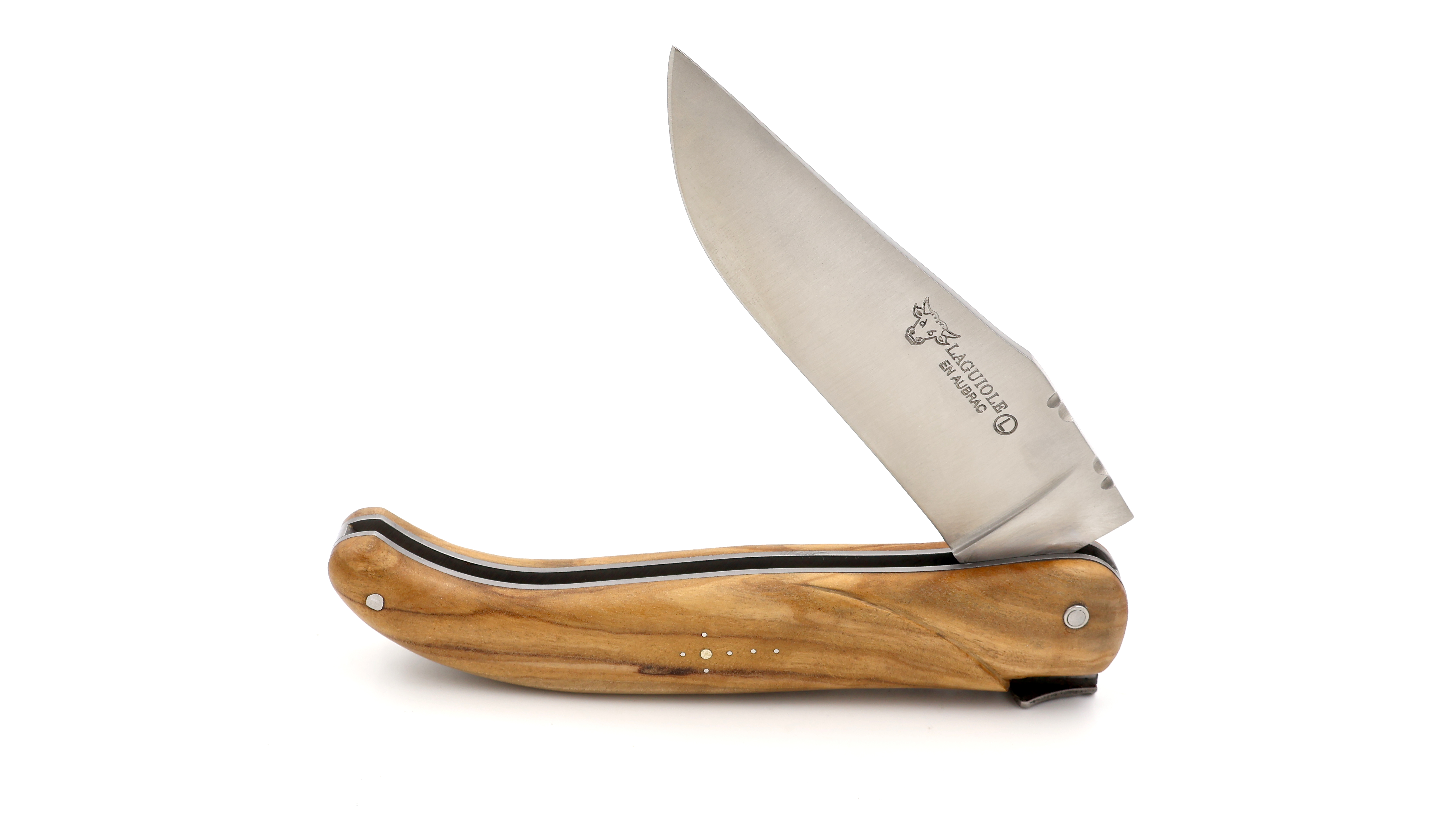Laguiole en Aubrac Laguiole hunting knife 14 cm olive wood