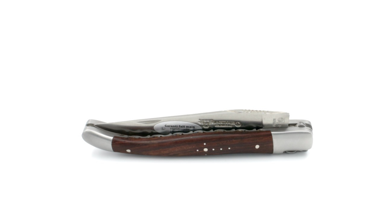 IMG_0759 Laguiole en Aubrac Palisander Wurzelholz Doppelplatine 12 cm