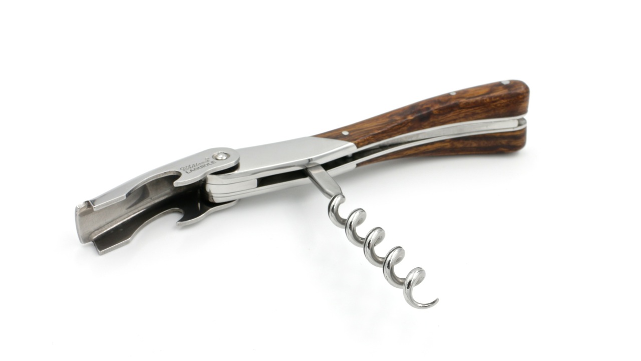 Château Laguiole wine opener MELCHIOR iron wood