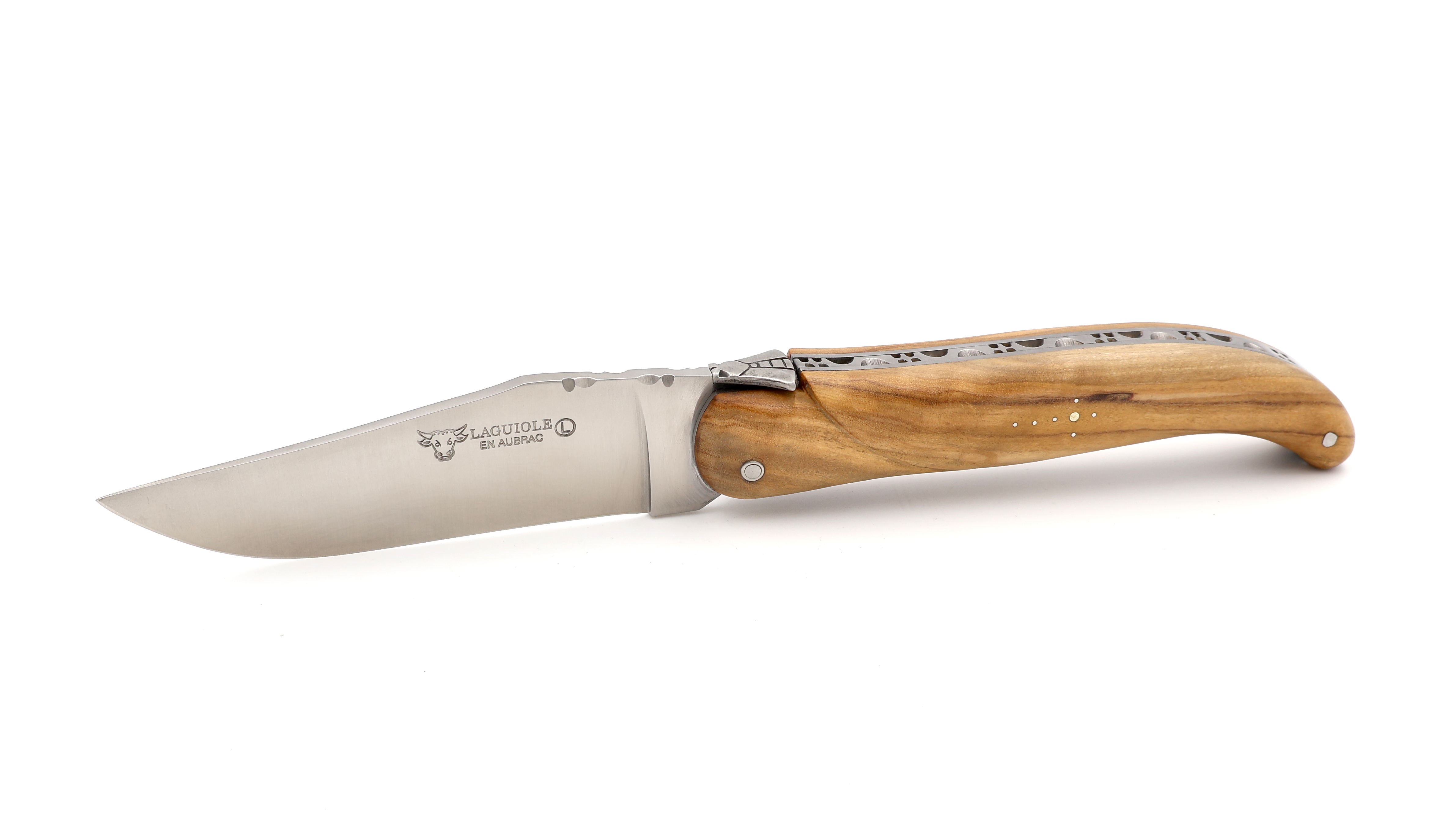 Laguiole en Aubrac Laguiole hunting knife 14 cm olive wood