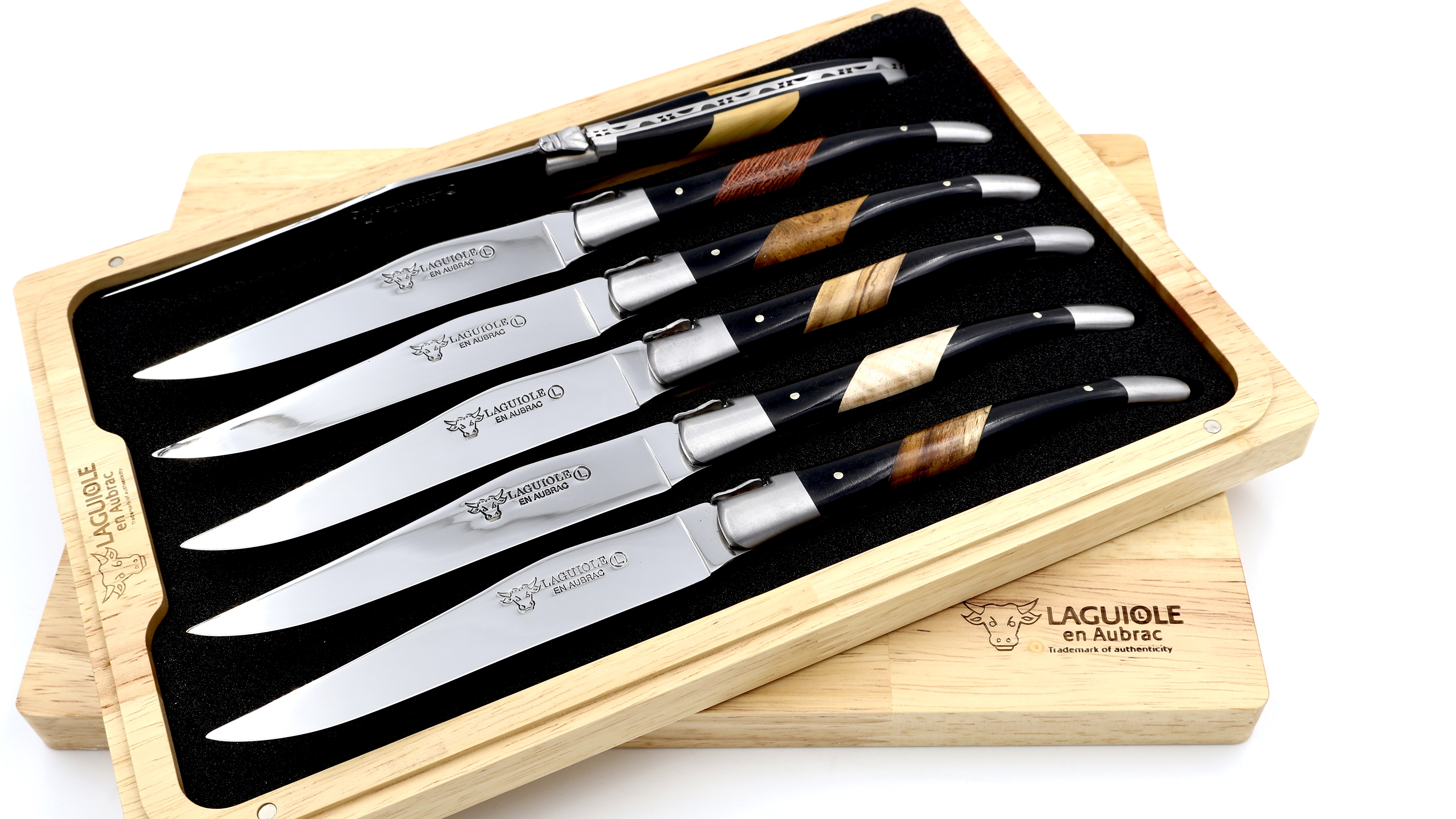 Laguiole en Aubrac steak knives set paperstone 