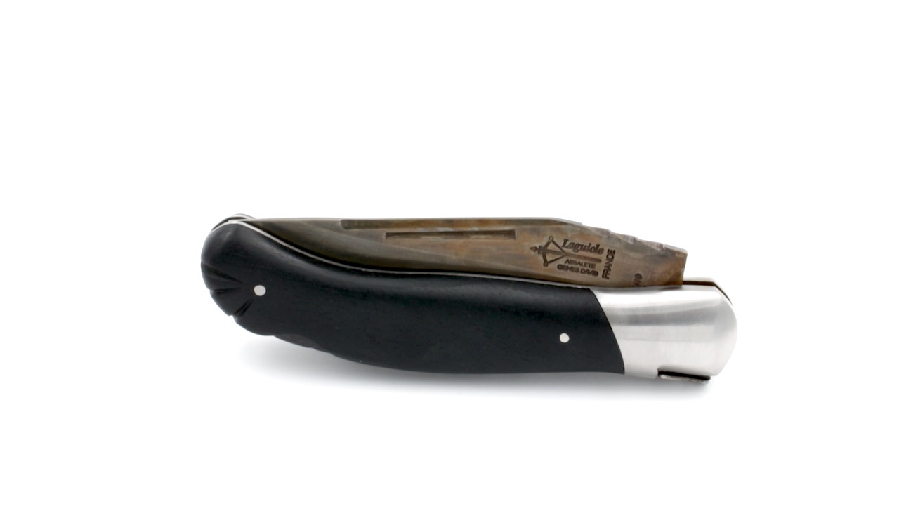 ARBALETE G. David  Laguiole hunting knife CELTIC antique ebony mat