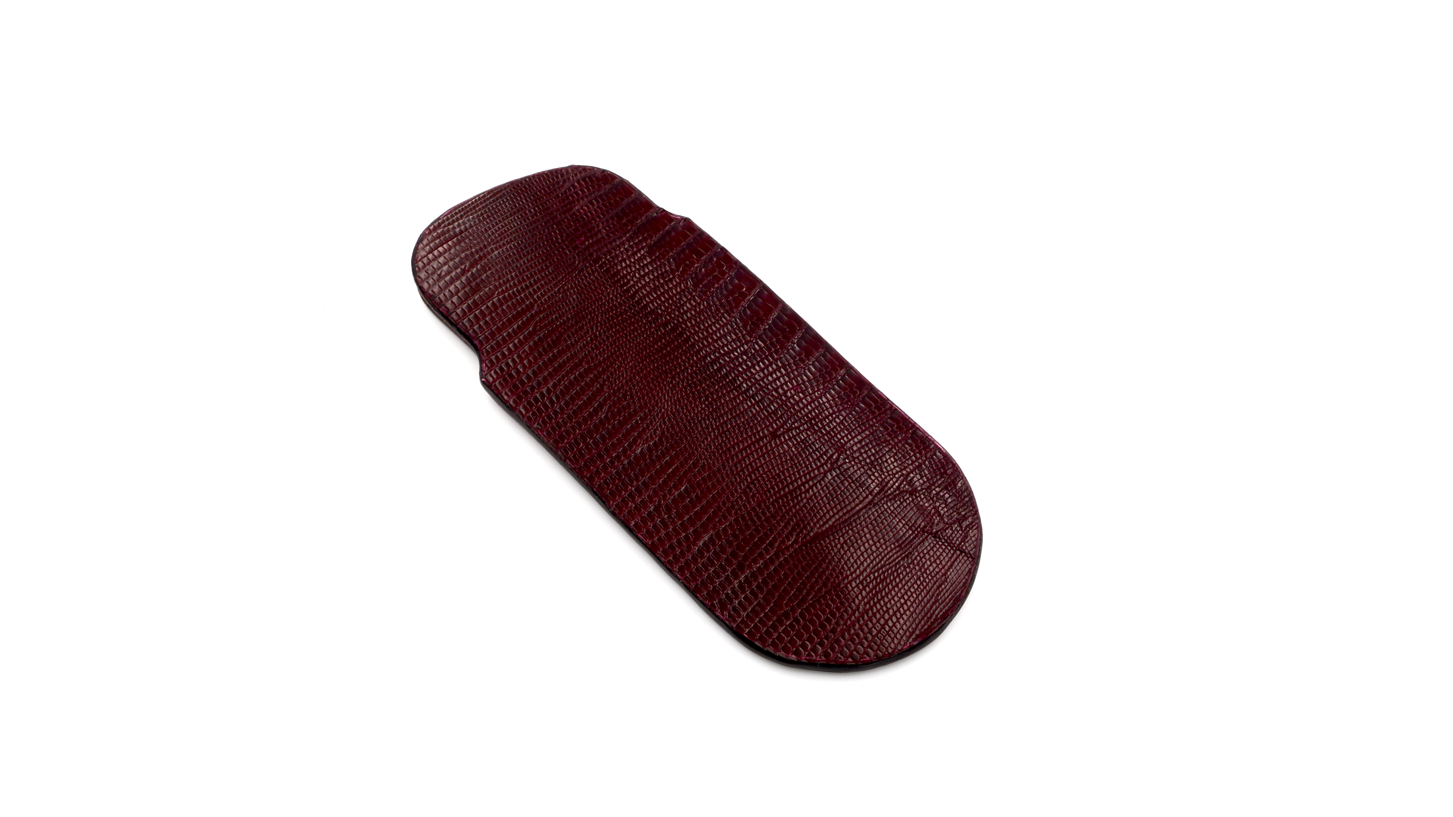 Atelier N°7 lizzard leather dark bordeaux 14,5 cm