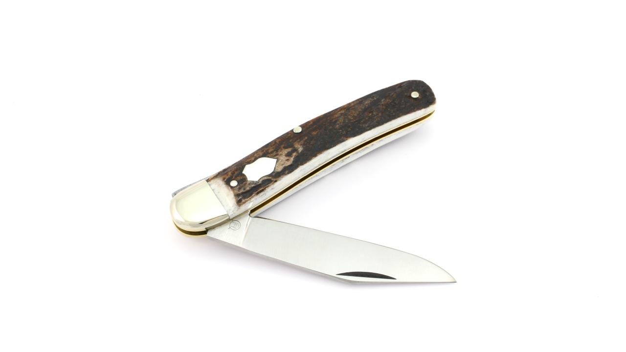 hartkopf-taschenmesser-blaugepliesste-klinge-hirschhorn-3
