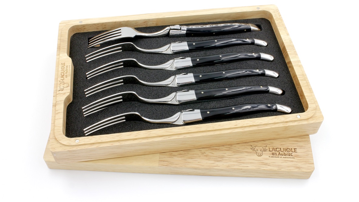 Laguiole en Aubrac Laguiole forks buffalo horn