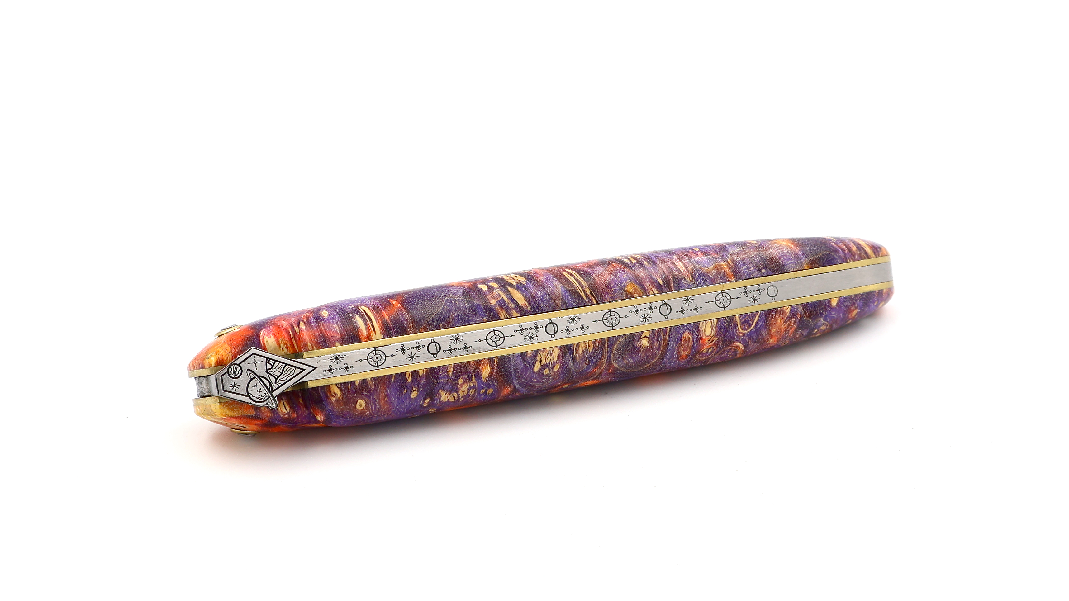 Laguiole en Aubrac Biene WELTRAUM DSC® Carbondamast Holunder Wurzelholz 12 cm