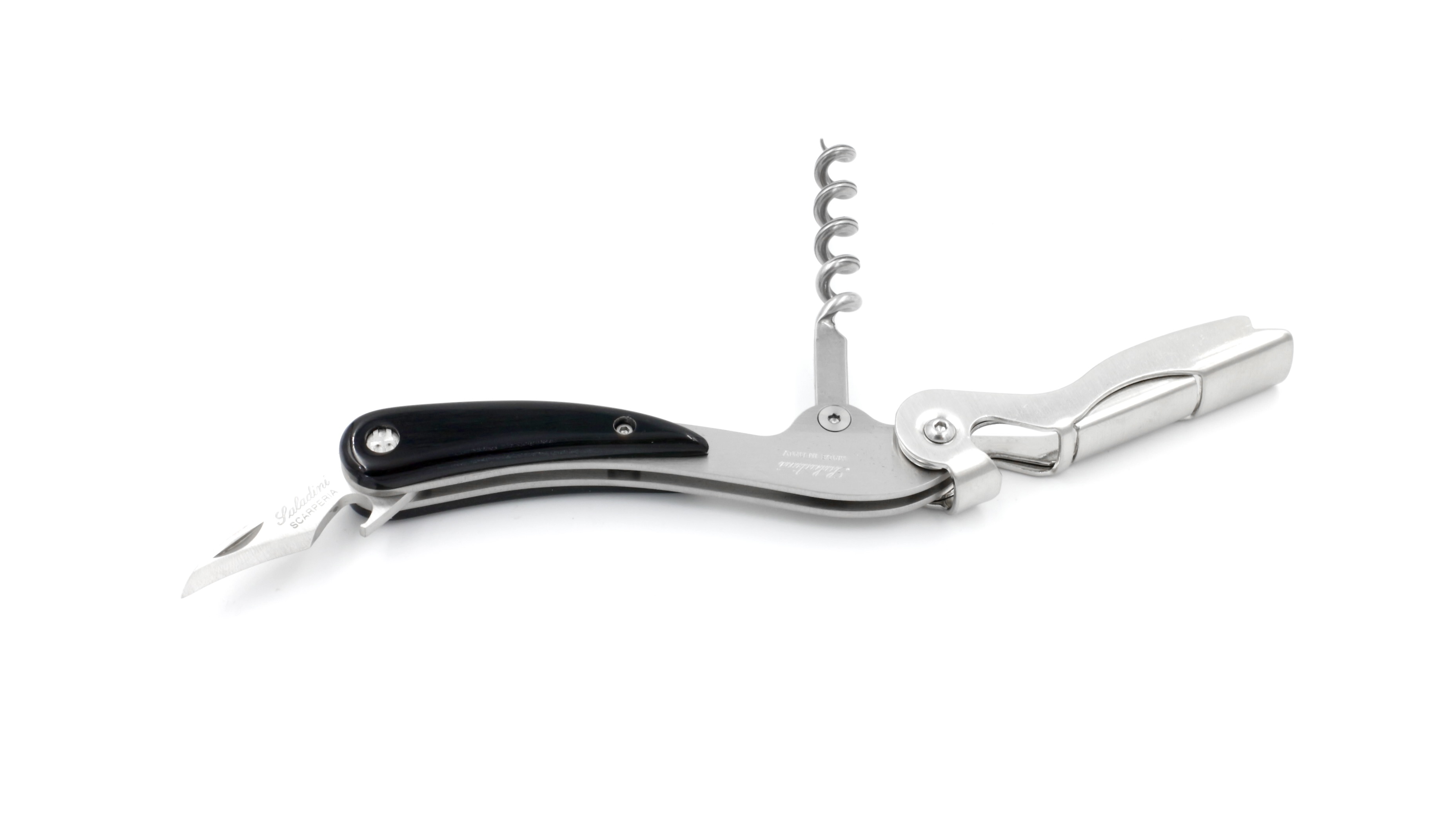 Saladini two-stage sommelier knife buffalo horn