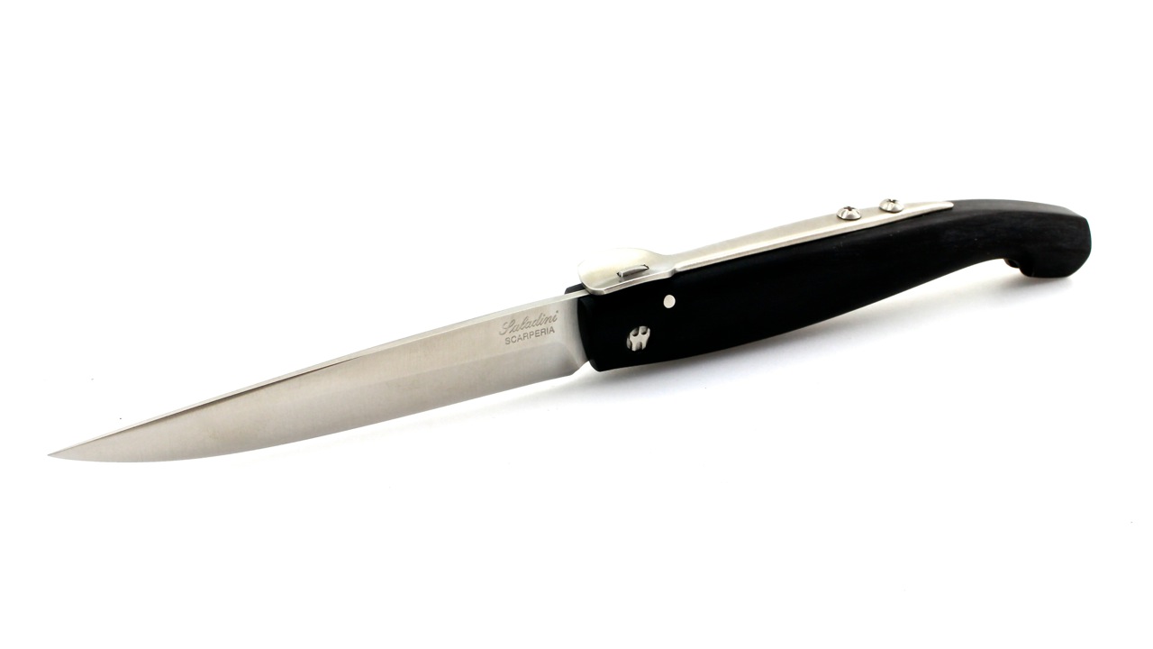 Saladini knife SARACCA romagnola 23,5 cm buffalo horn mat