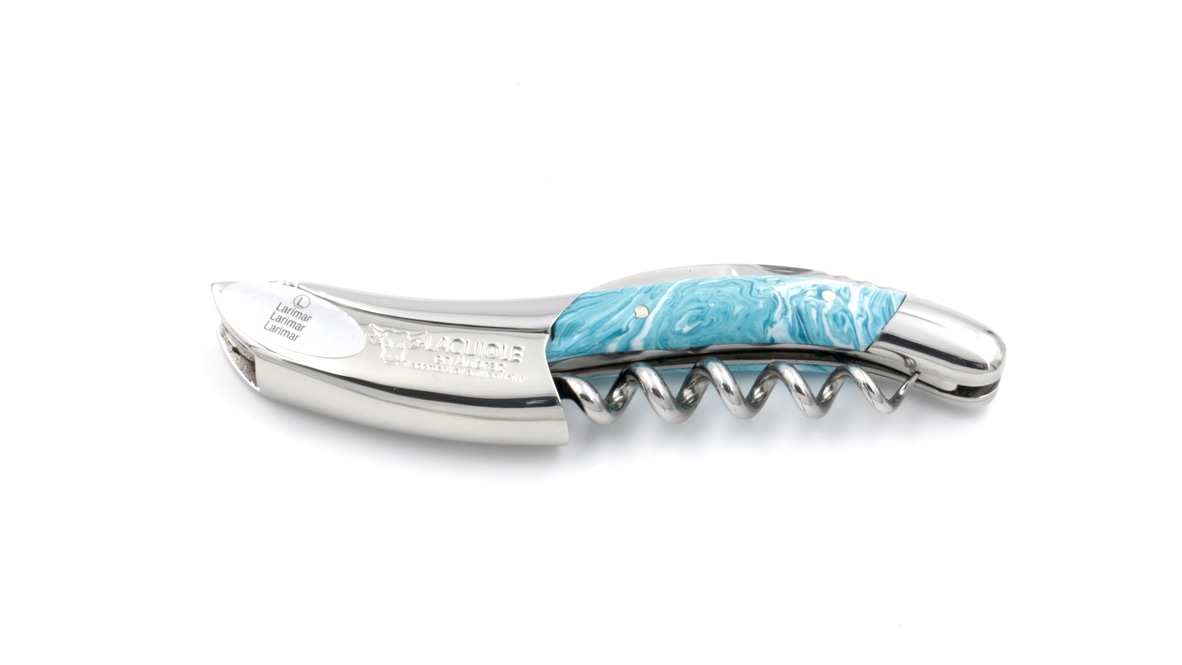 Laguiole en Aubrac Laguiole Sommelier larimar stabilized stone shiny