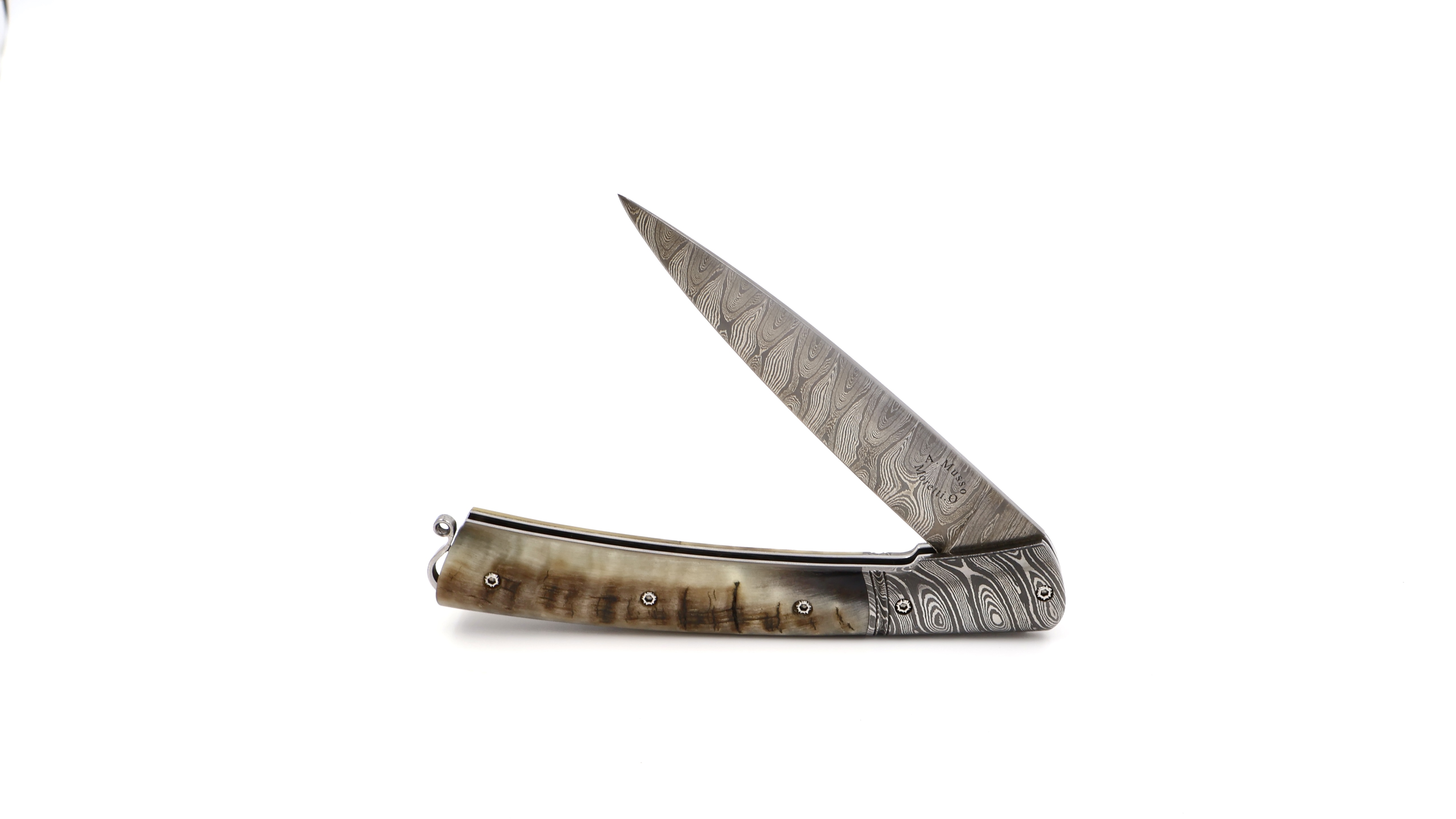 Alexandre Musso/Oliver Moretti VENDETTA ramhorn damascus Alexandre Musso/Oliver Moretti VENDETTA ramhorn damascus