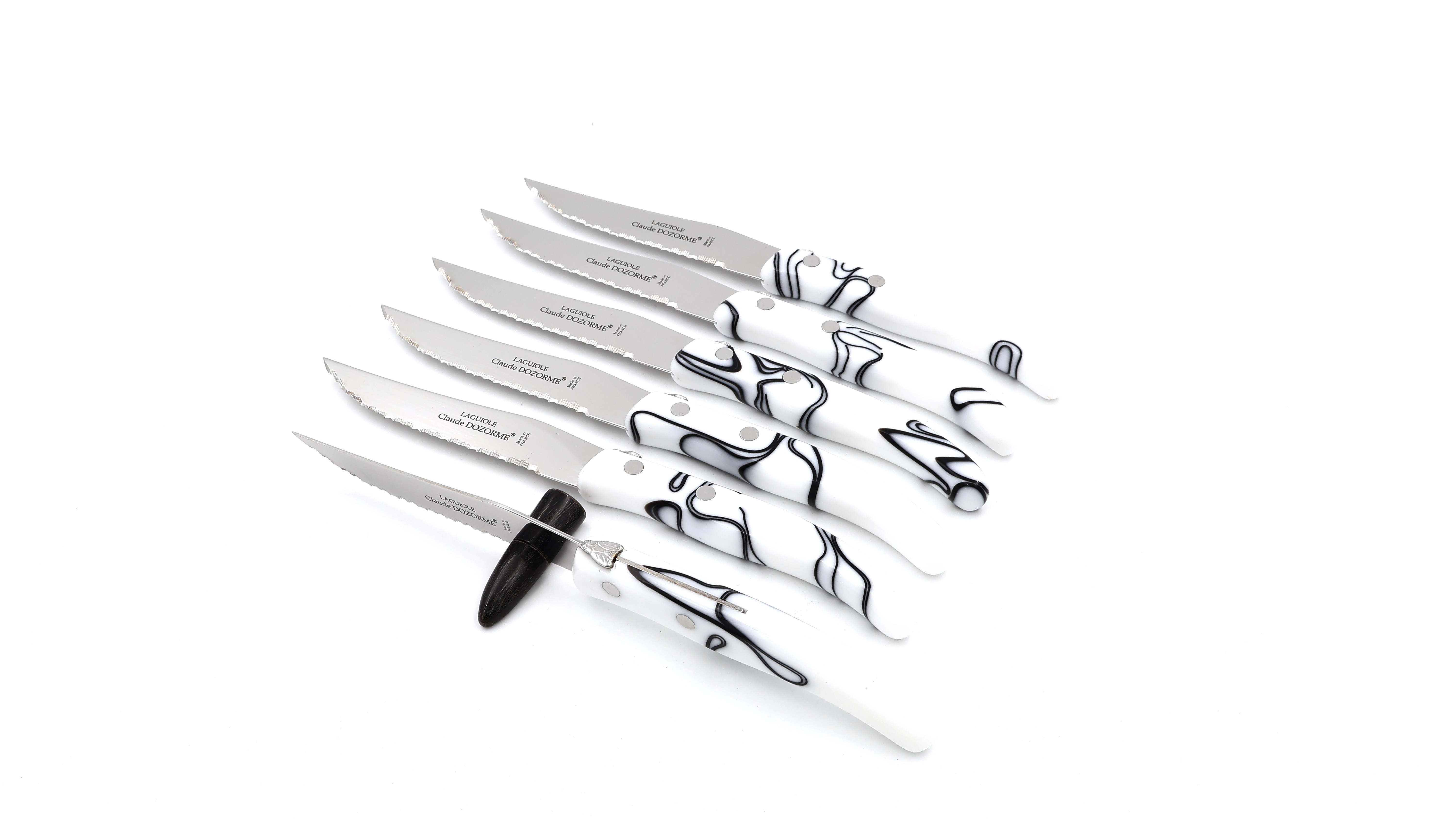 Claude DOZORME BERLINGOT Laguiole Steakknives Set of 6 