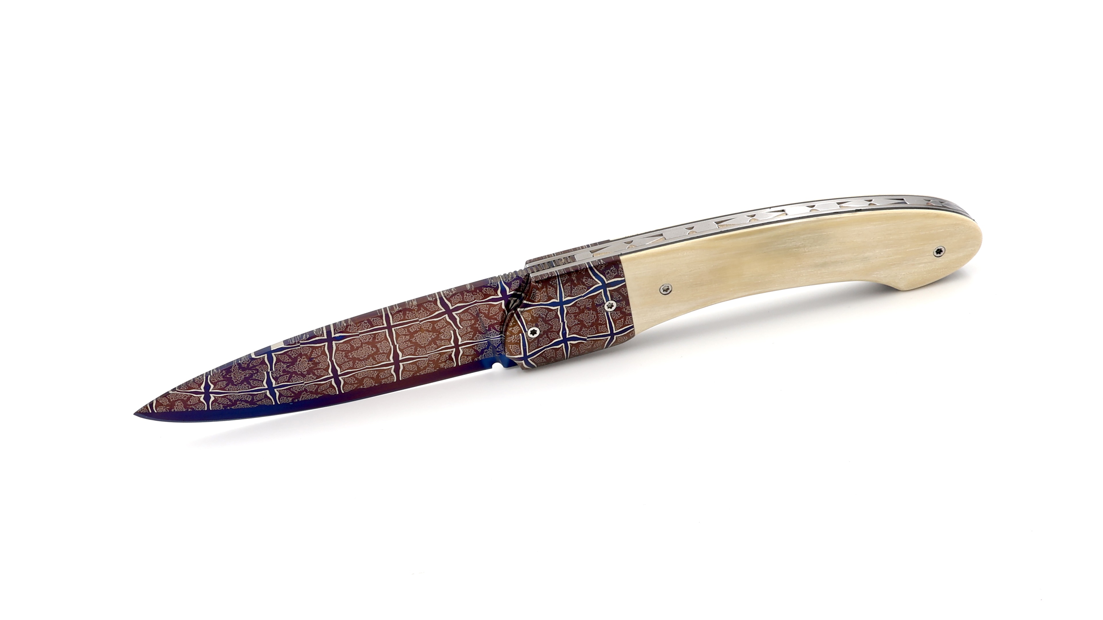 Philippe Soeuvre le Vault de lugny mammoth ivory mosaic damaskus blade