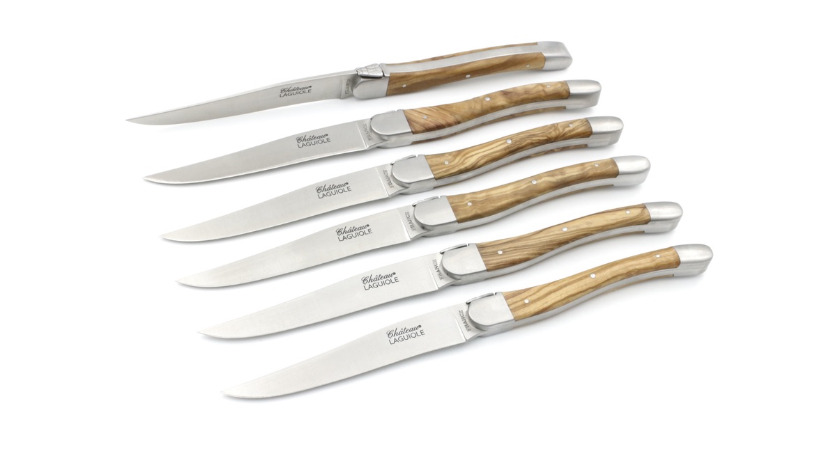 Château Laguiole SIGNATURE Steakmesser Olive Set 6-tlg.