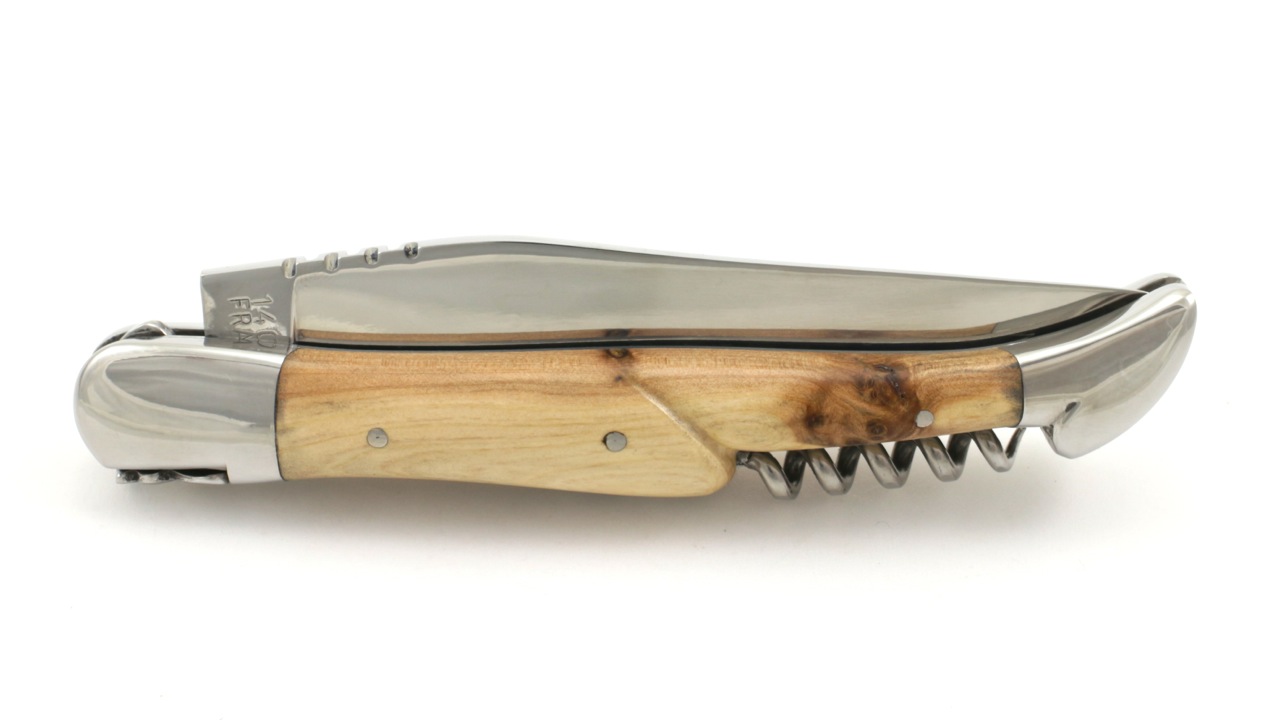 Honoé Durand Laguiole knife Juniper shiny corkscrew 12 cm