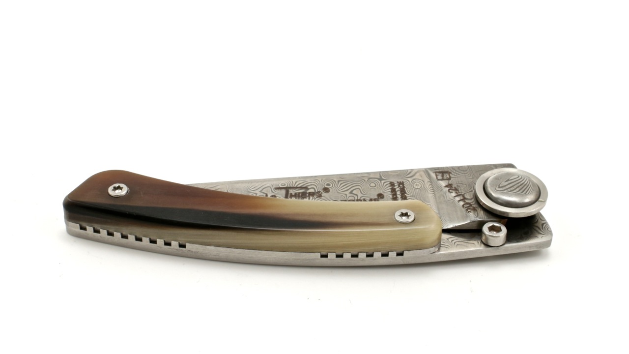 Claude DOZORME Thiers Liner Lock Hornspitze Damast