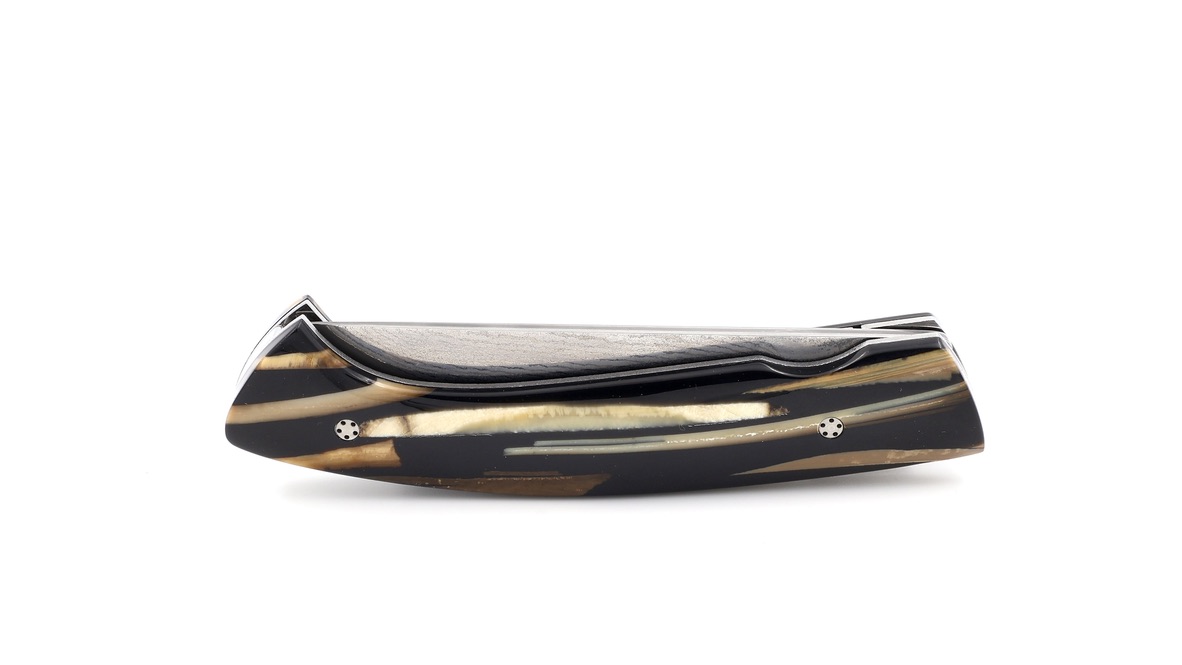 MANU LAPLACE 1515 Mammutelfenbein Suminagashi VG10 Damast