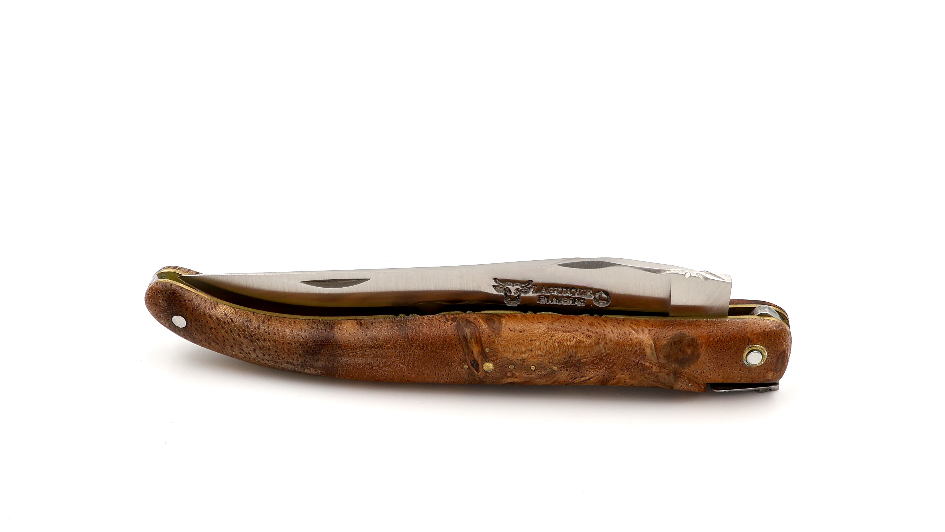 Laguiole en Aubrac Laguiole UNIQUE PIECE albizia- burl 12 cm