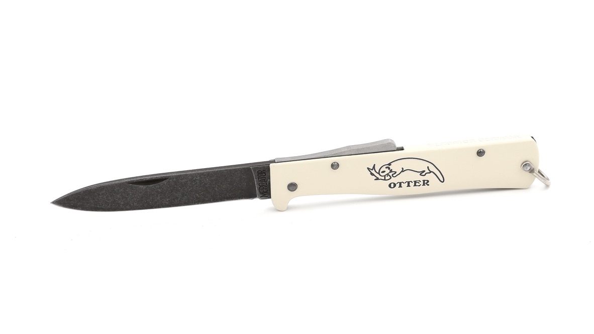 OTTER MERCATOR Messer creme stonewash Klinge