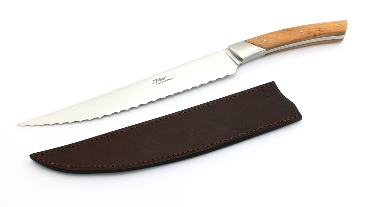 Chambriard-Brotmesser-GEI2 Chambriard Thiers Brotmesser 20 cm TG3 Wacholder Grands Gourmets