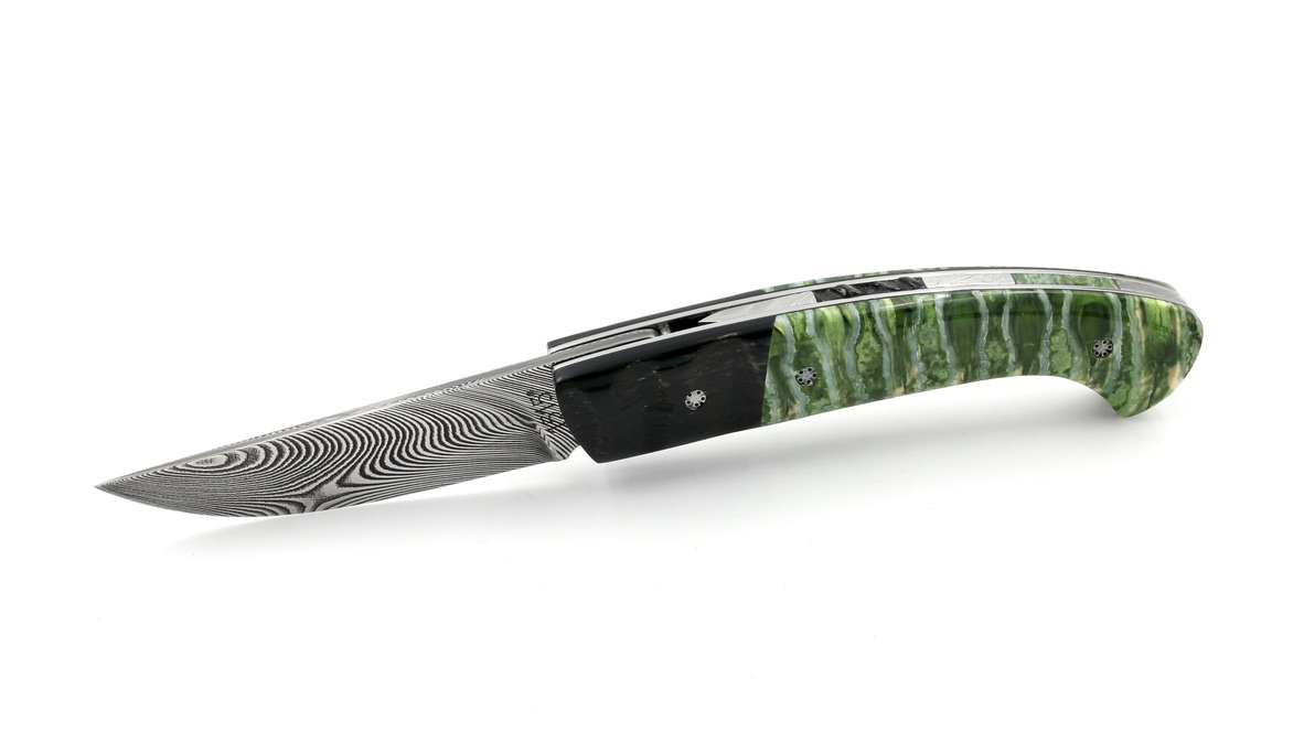 MANU LAPLACE 1515 Custom IMPALA Mammutbackenzahn Damastklinge