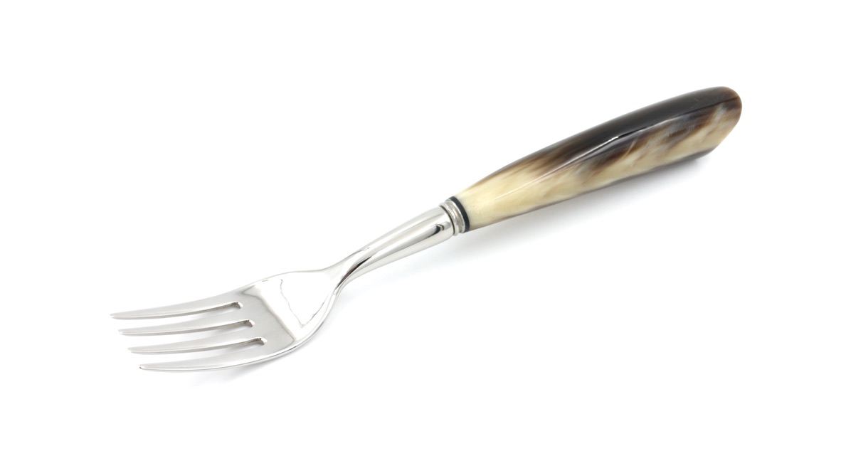 Saladini Steak fork set of 6 horn tip