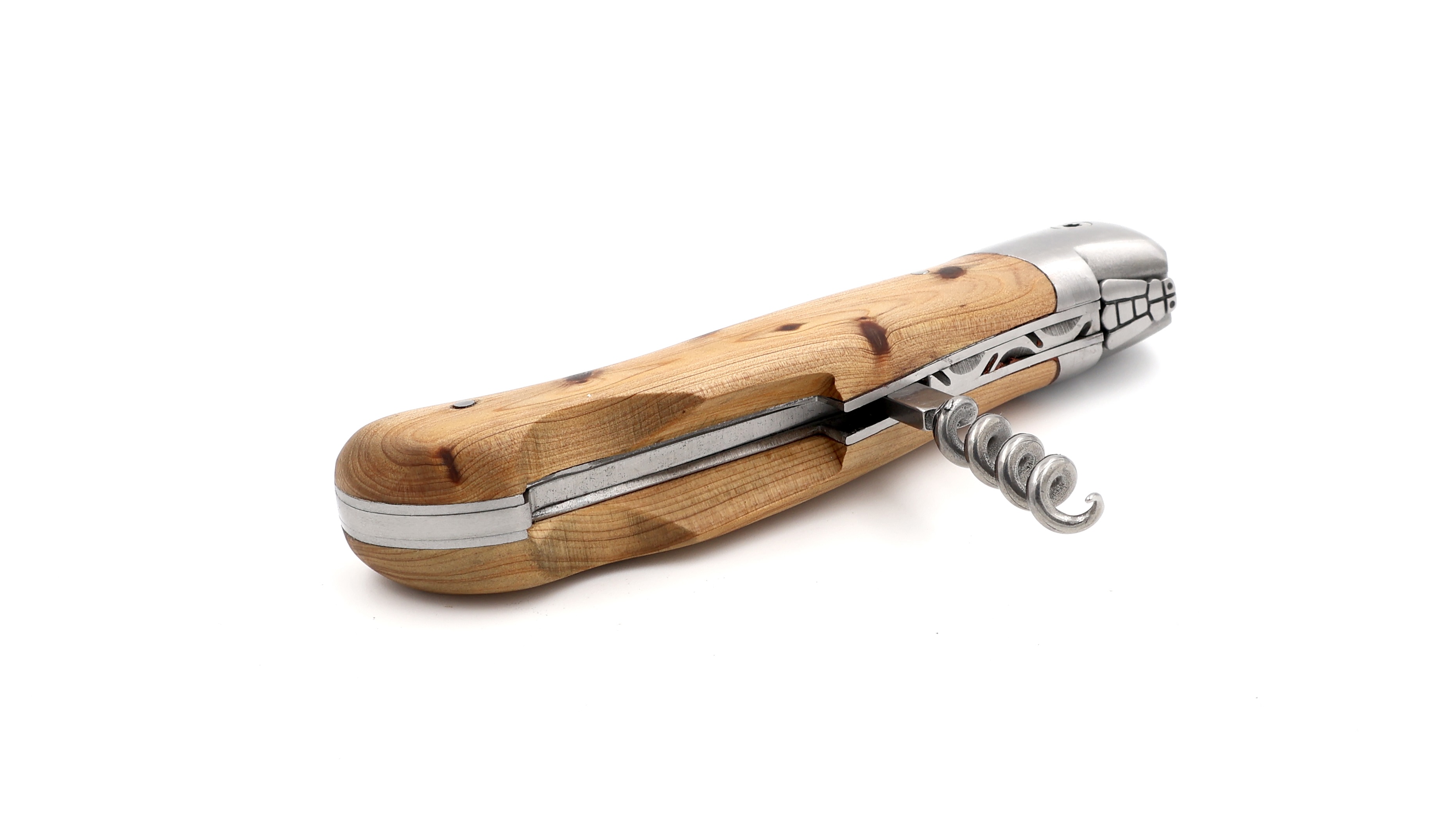 ARBALETE G. David Laguiole Jagdmesser NATURE mit Korkenzieher Wacholder 12 cm