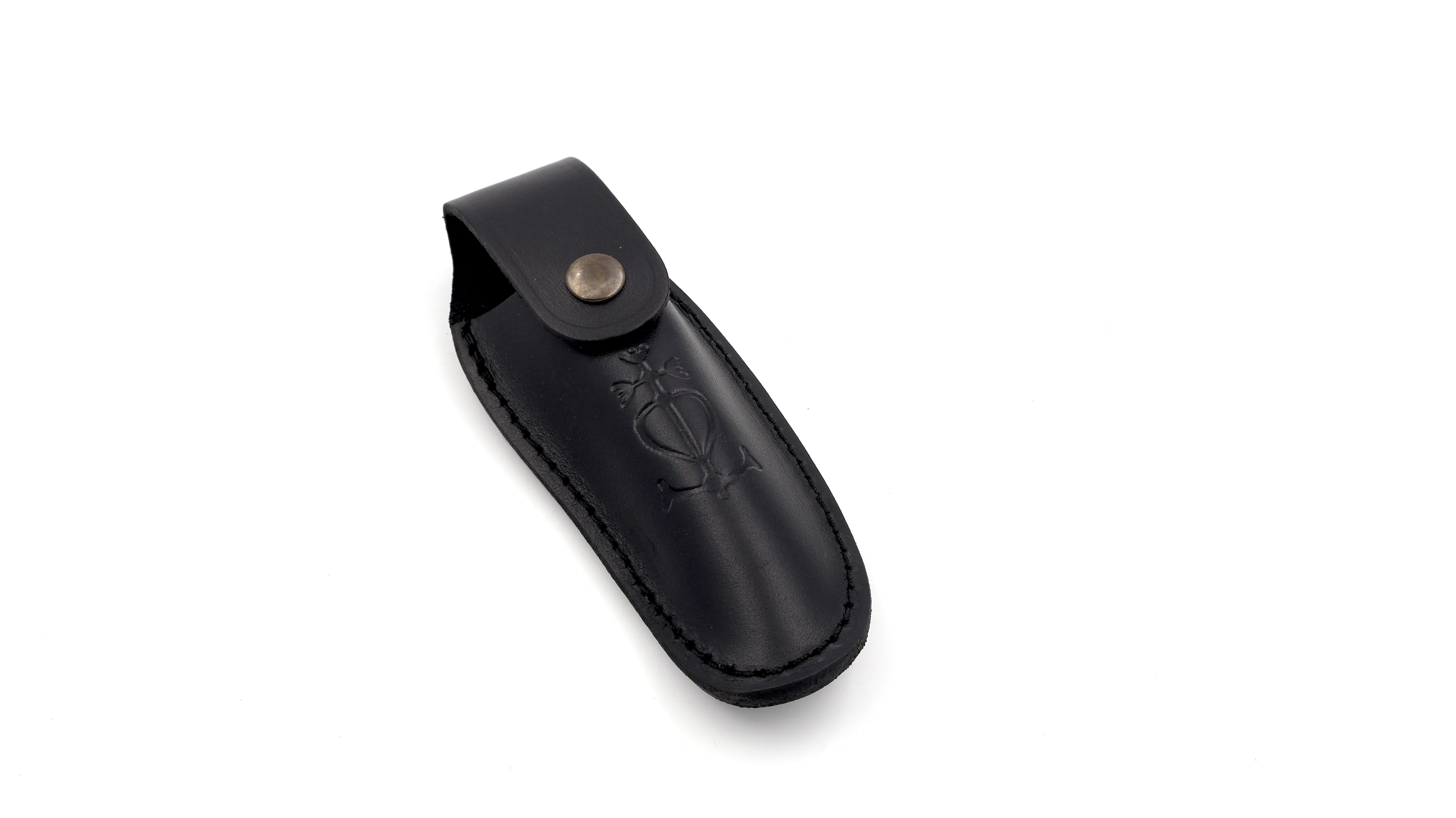 Le Camarguais Gürtel-Etui aus Leder mit Prägung