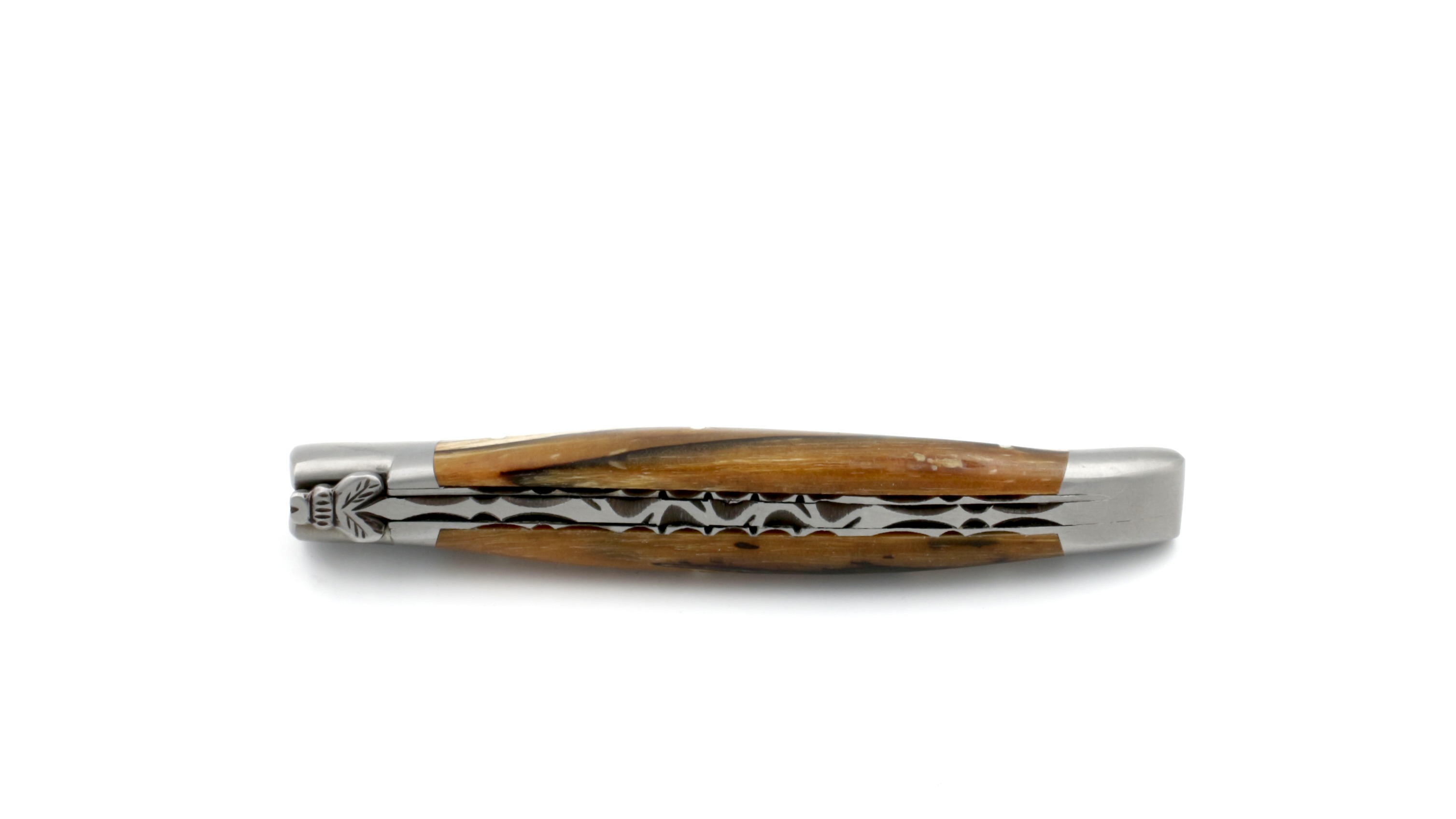 Laguiole en Aubrac  guillochierte Platine Aubrac Holz 12 cm