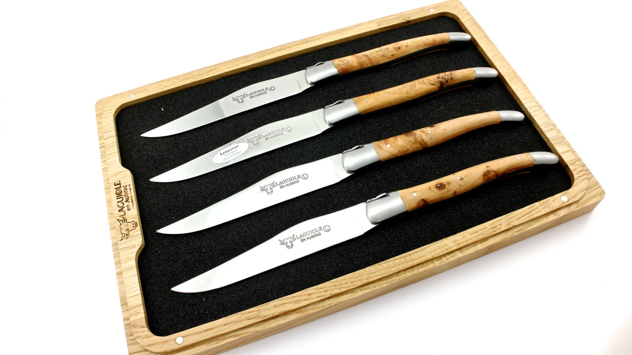 Laguiole en Aubrac steak knives set Juniper