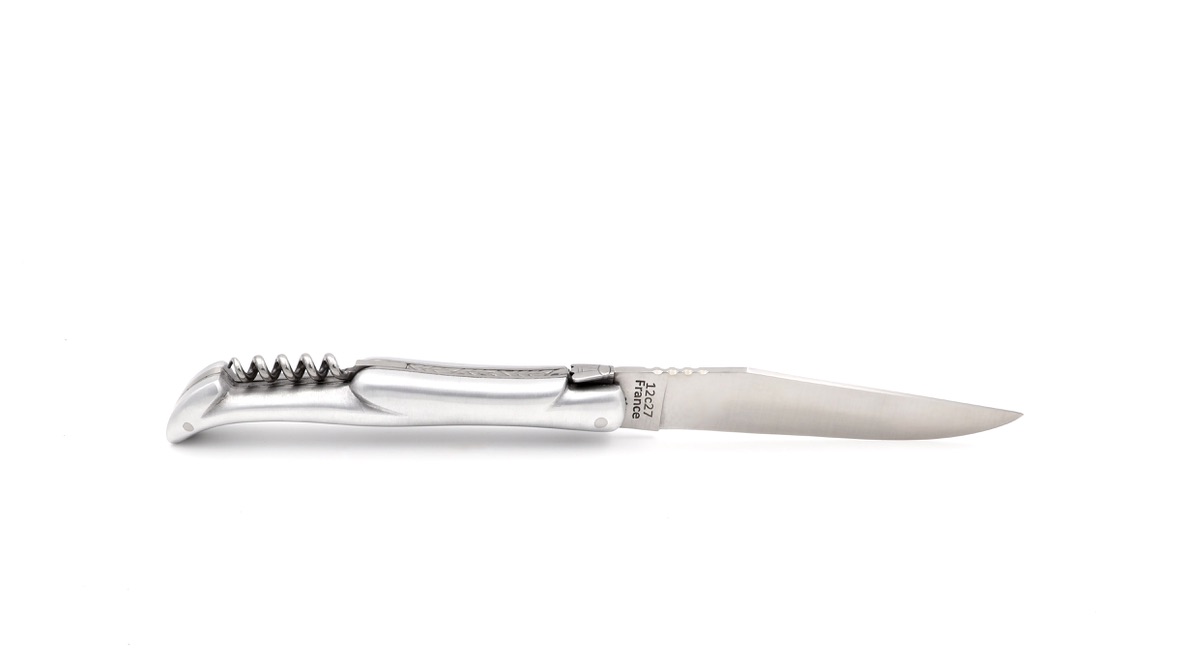 ARBALETE G. David  Laguiole knife aluminium 12 cm