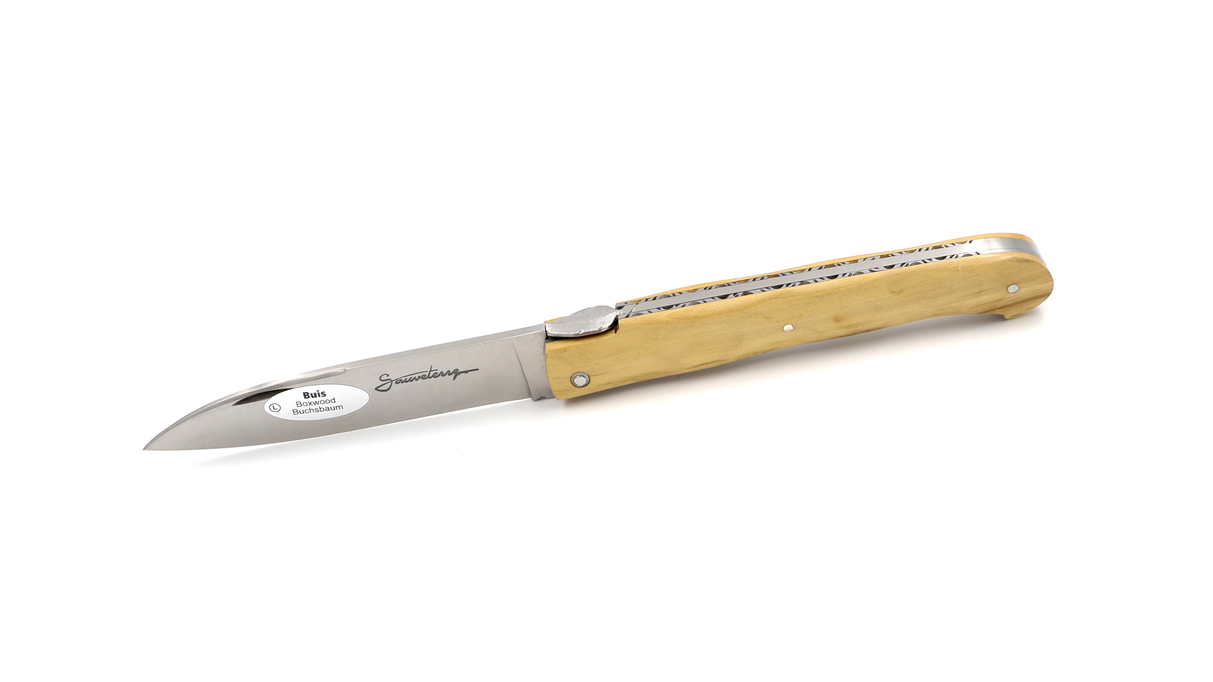 Sauveterre knife box wood facetted 11 cm