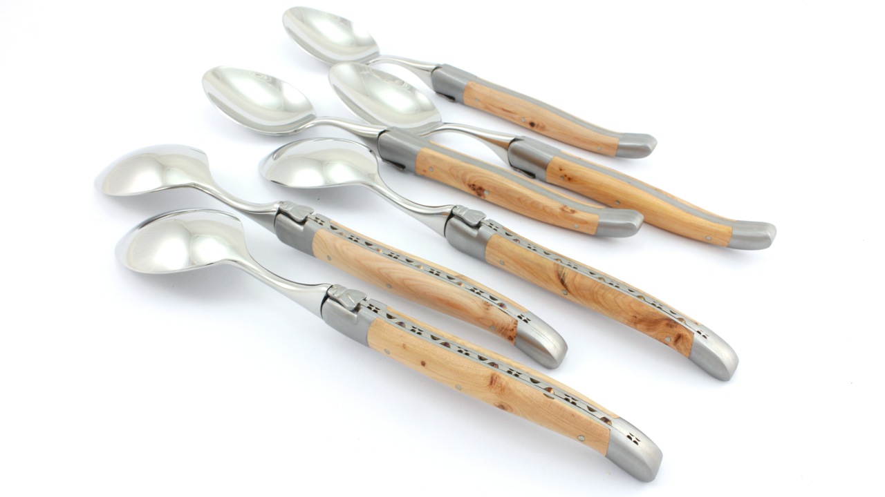 Laguiole en Aubrac Wacholder Suppenlöffel Set