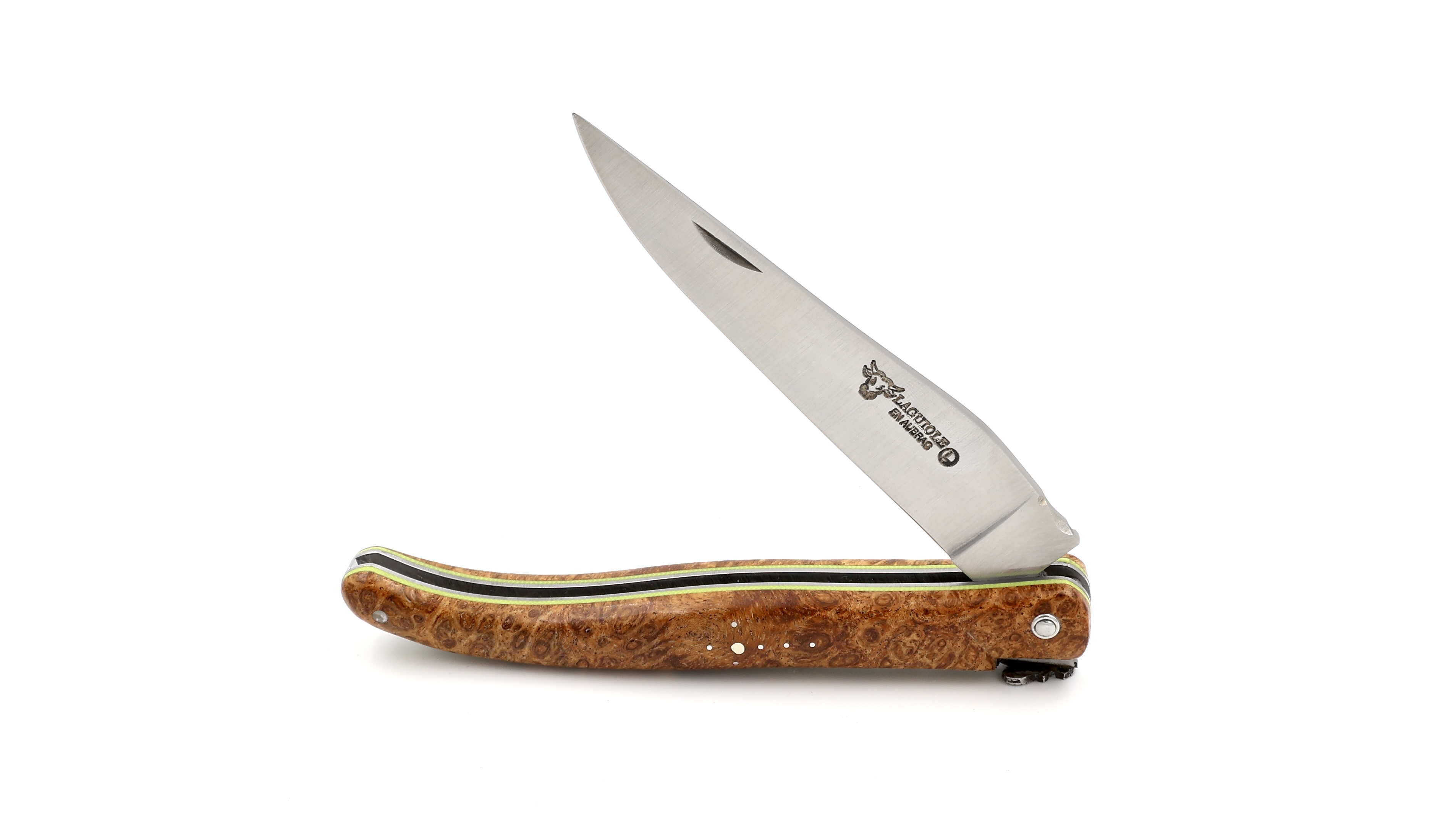 Meisterstück Laguiole en Aubrac Gold-Amboina Wurzelholz 12 cm 
