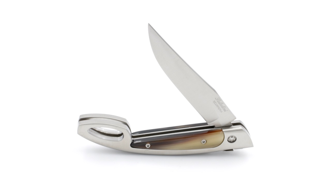 Saladini knife SCARPERIESE  horn tip