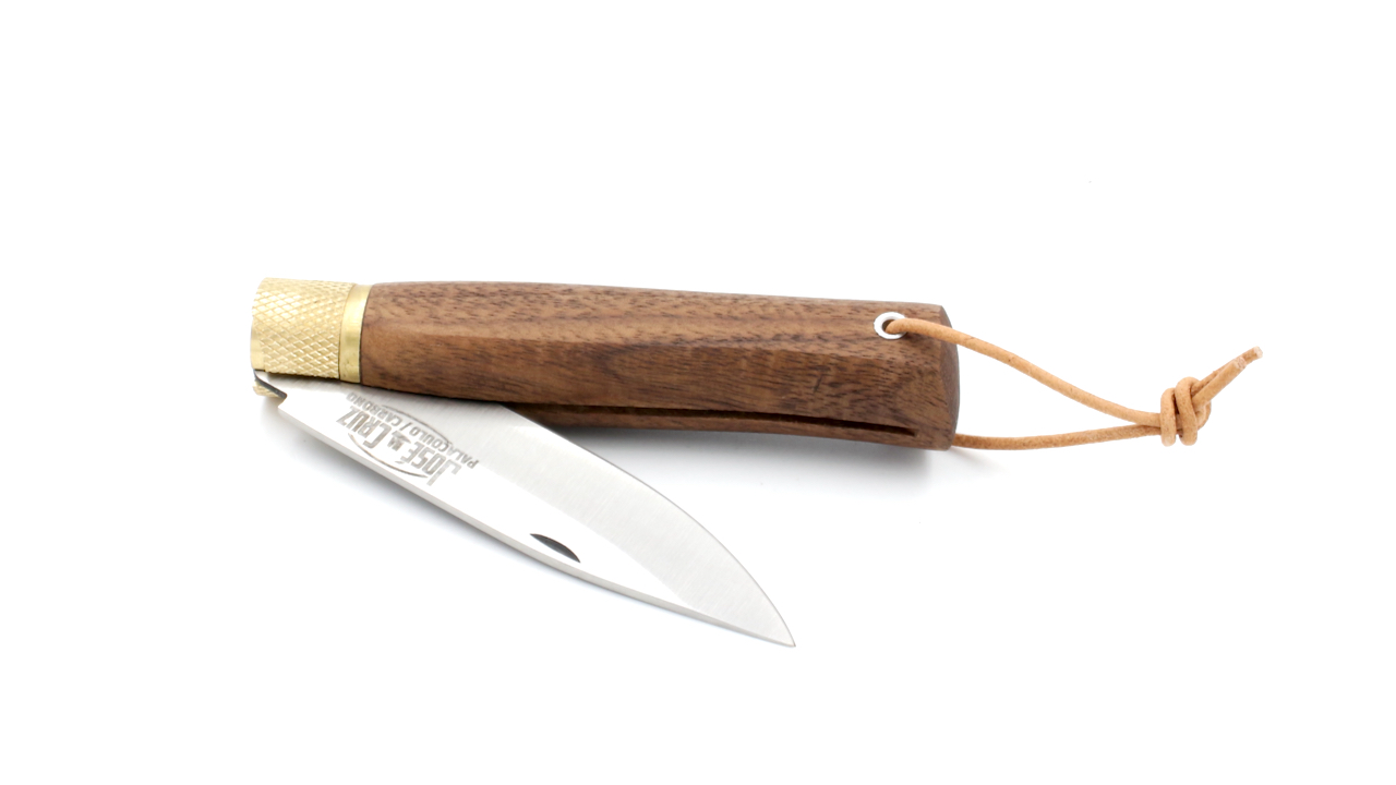 JOSÉ DA CRUZ folding knife Merendeira american walnut carbon blade