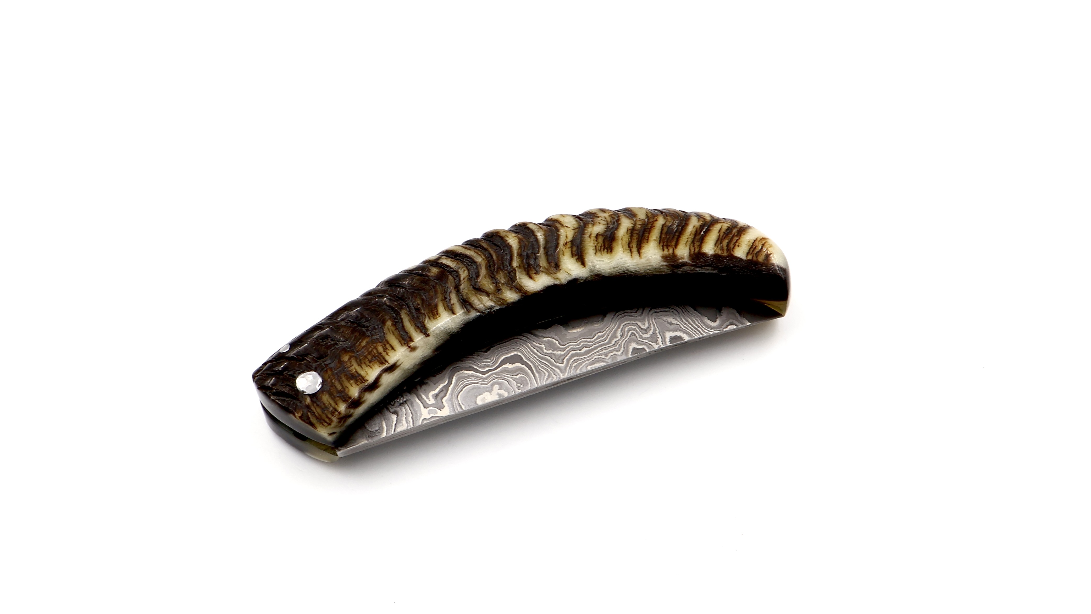 Coutellerie du Lotus Cornicciolu Widderhorn wilder Damast 