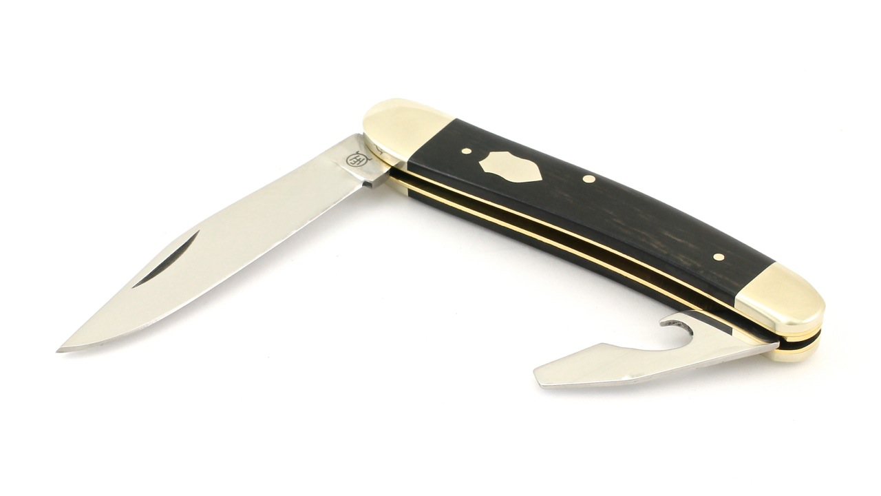 Hartkopf Solingen pocketknife ebony with bottel opener