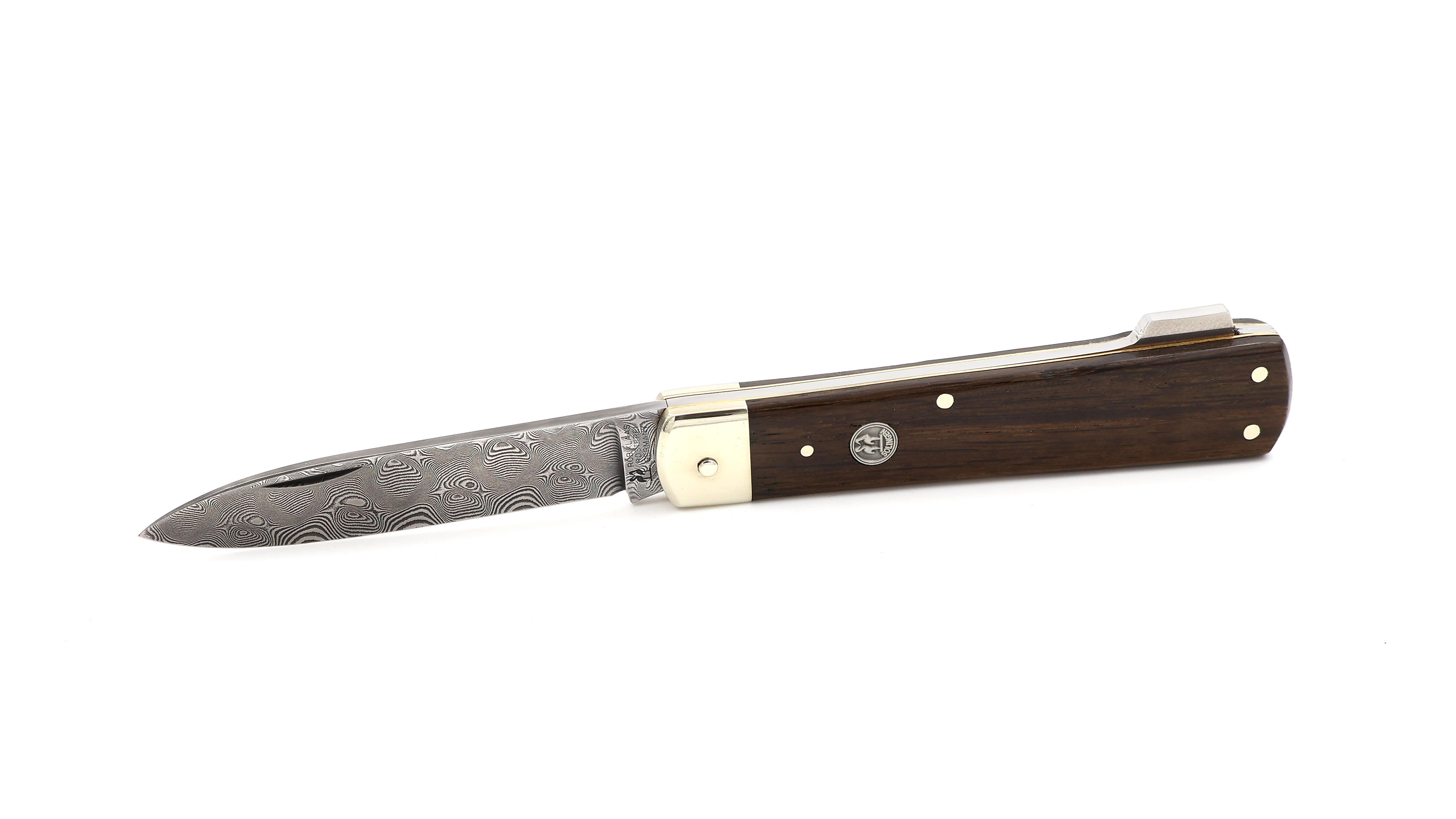 Robert Klaas knife bog oak DSC Damascus