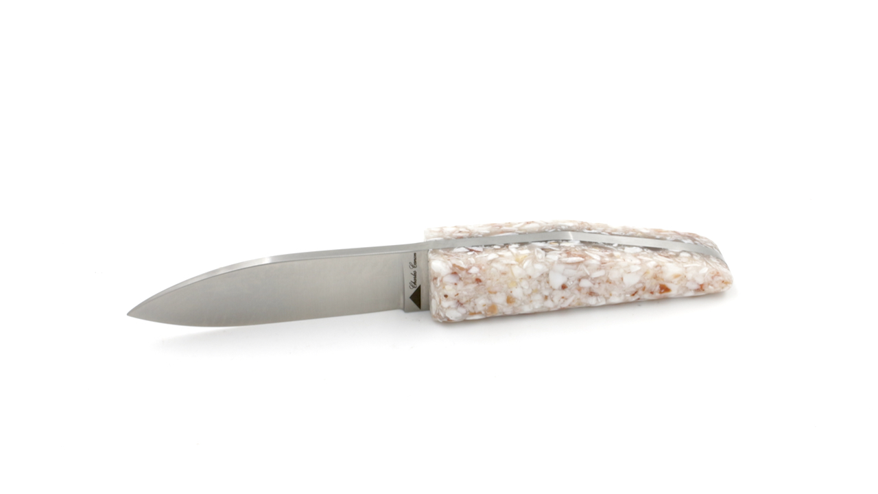 Charles Canon kleines Austernmesser Griff Jakobsmuschel 