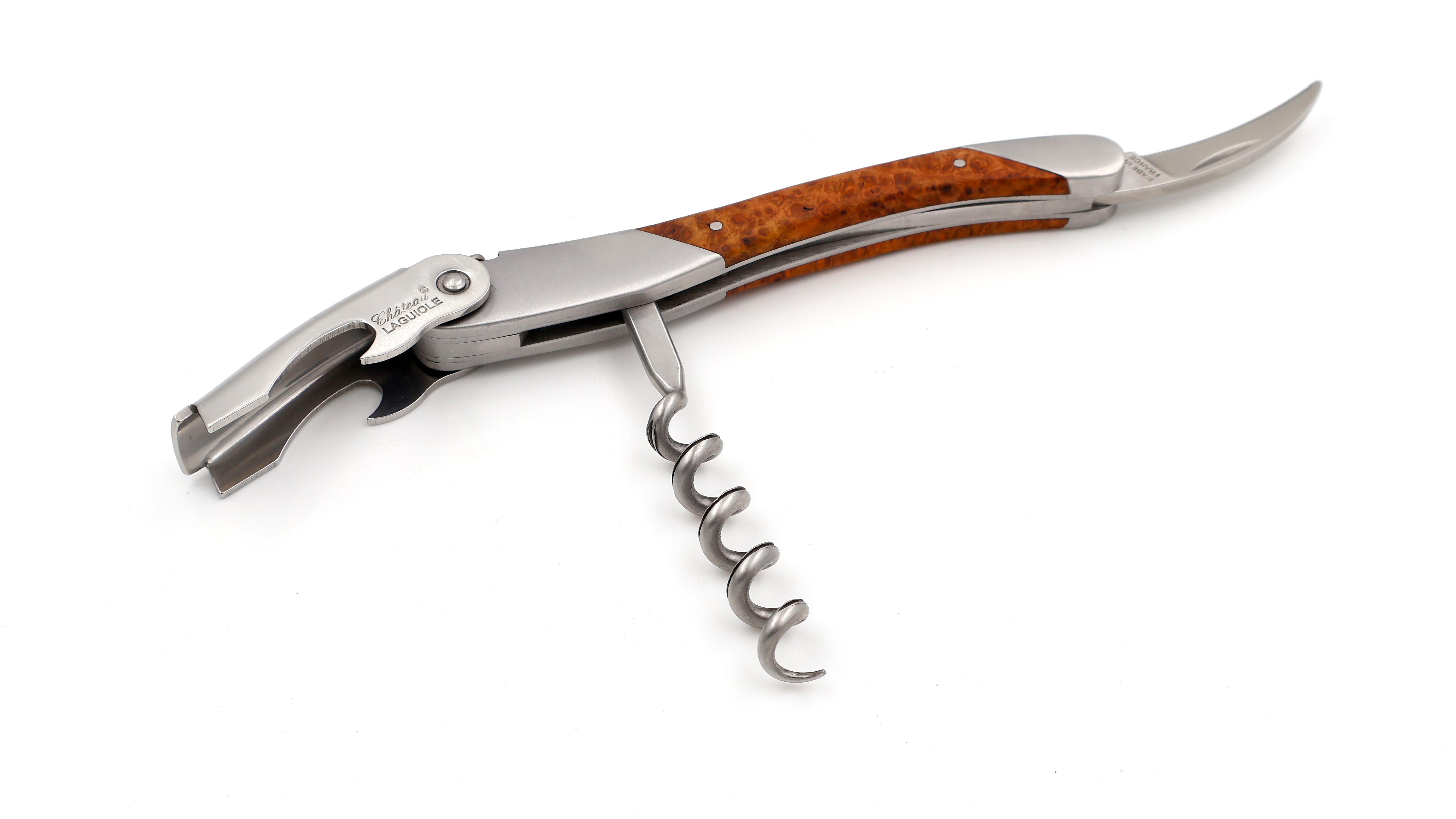 Château Laguiole wine opener GRAND CRU amboina burl wood
